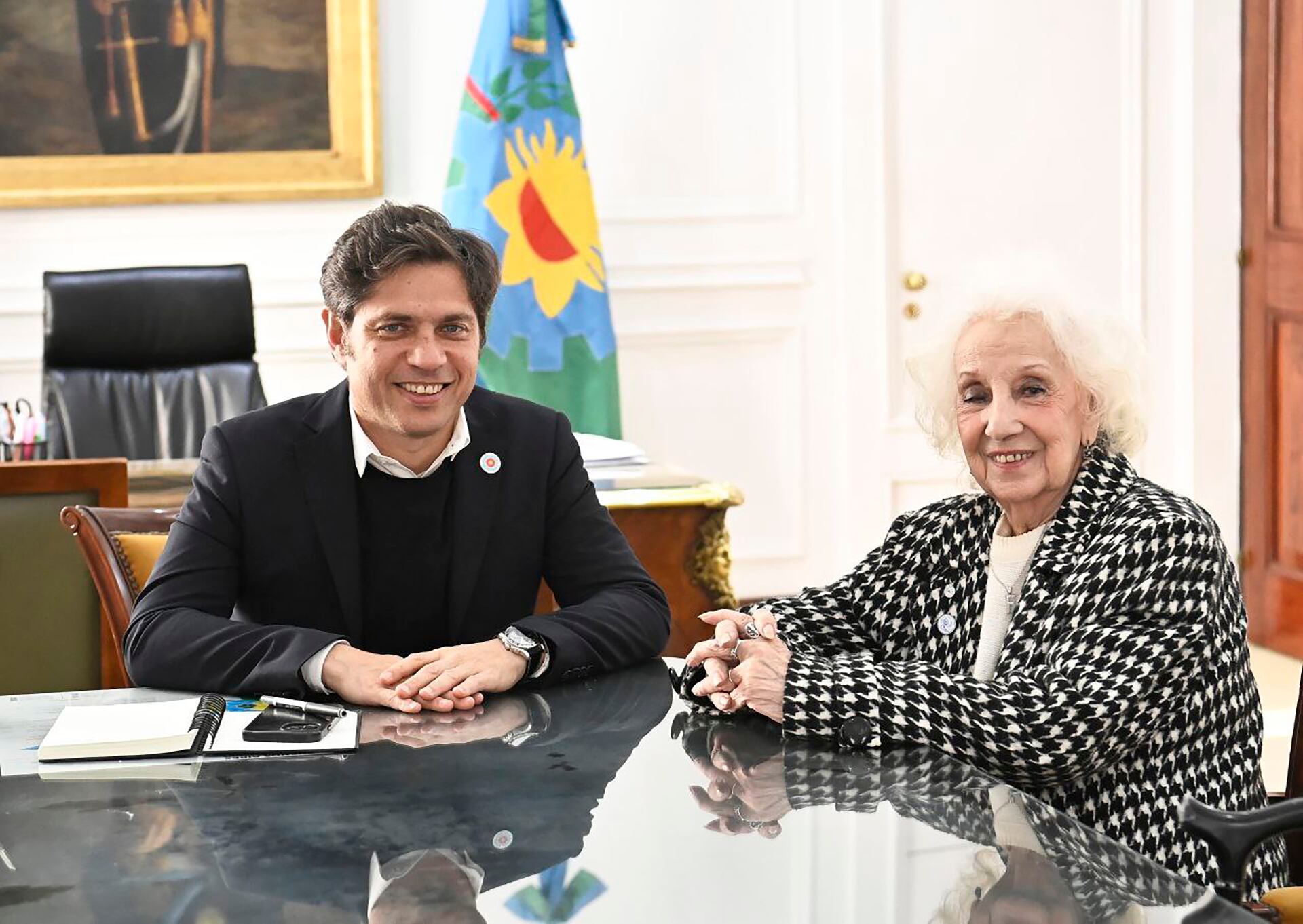 Axel Kicillof se reunio con Estela de Carlotto por ex CONADI