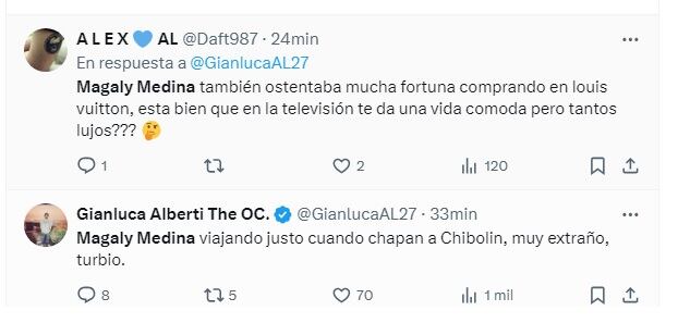 Usuarios especulan sobre ausencia de Magaly Medina del país y su coincidencia con la detención de Andrés Hurtado. Twitter.