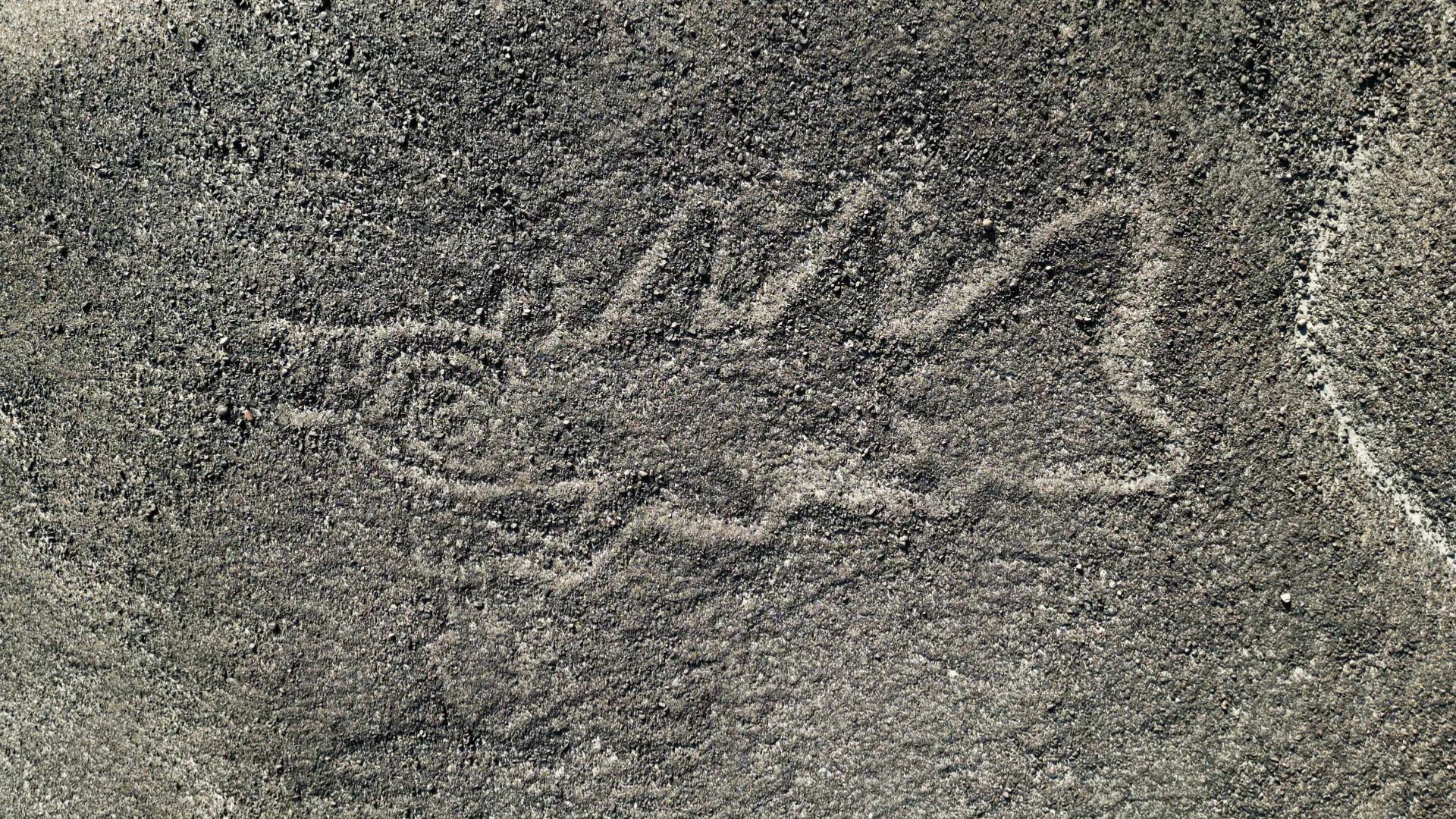 Fotografía satelital sin fecha cedida a EFe por el Instituto Nazca de la Universidad de Yamagata de Japón e IBM Research de una imagen en las pampas peruanas de Nazca (Perú). EFE/Instituto Nazca de la Universidad de Yamagata de Japón e IBM Research/