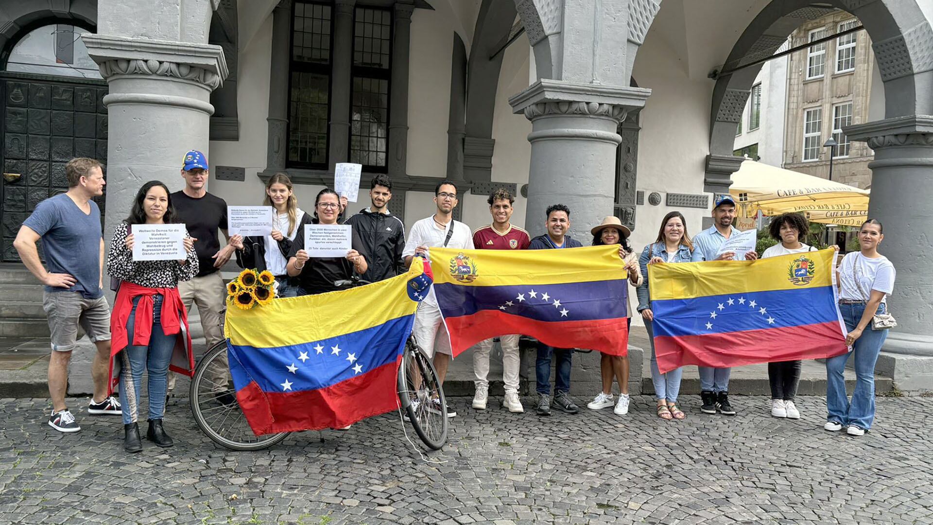 Marcha de venezolanos en Paderborn