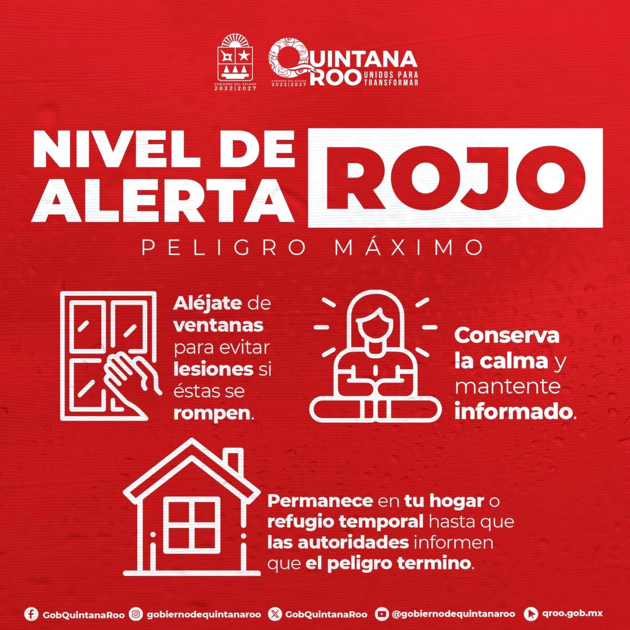 Alerta Roja- Quintana Roo- Helene