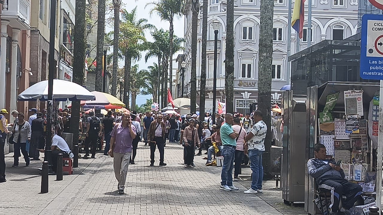 Manifestaciones en Manizales - crédito @SecMovilidadMzl/X