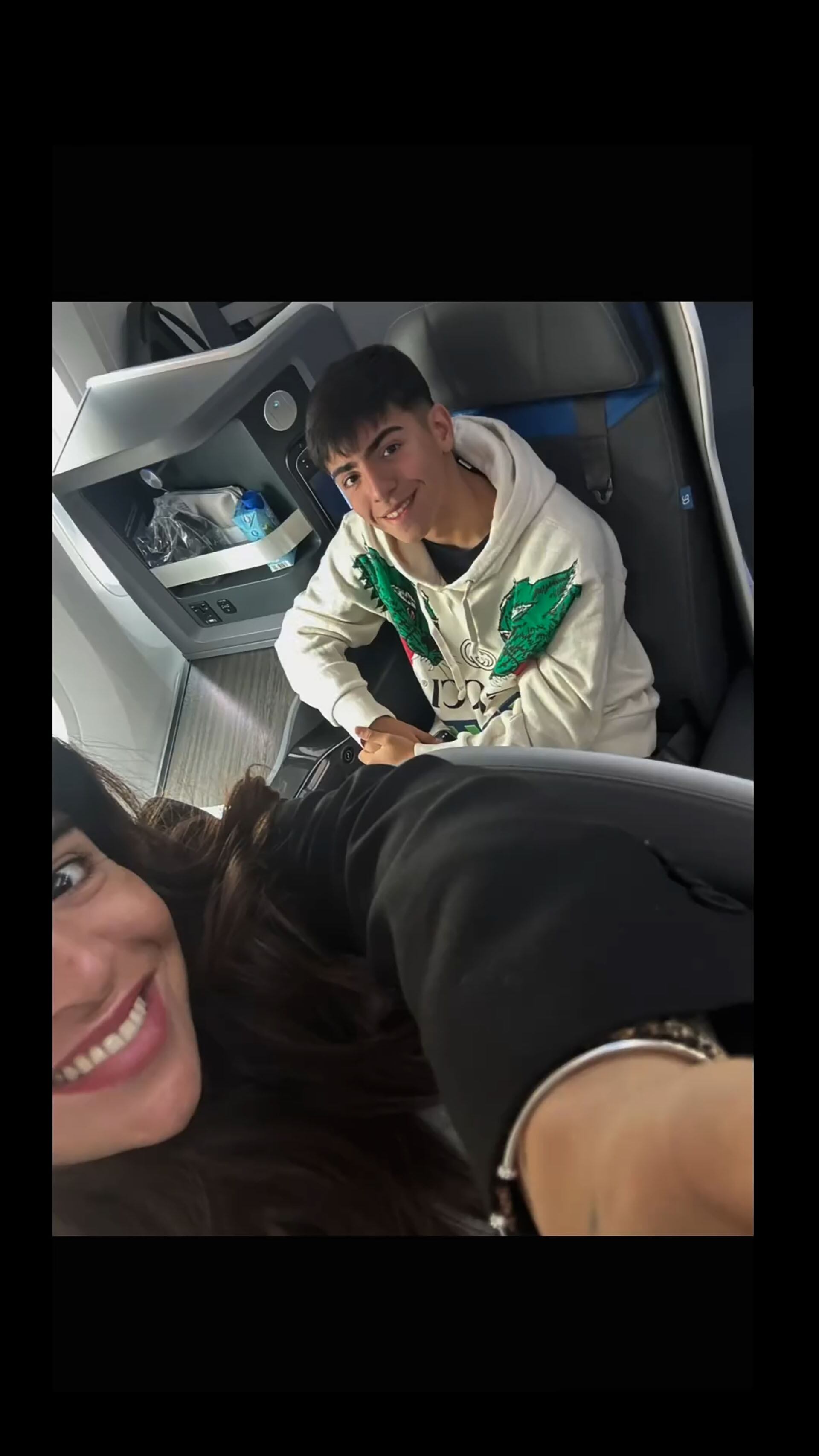 Gianinna Maradona mostró su viaje a Barcelona con su hijo