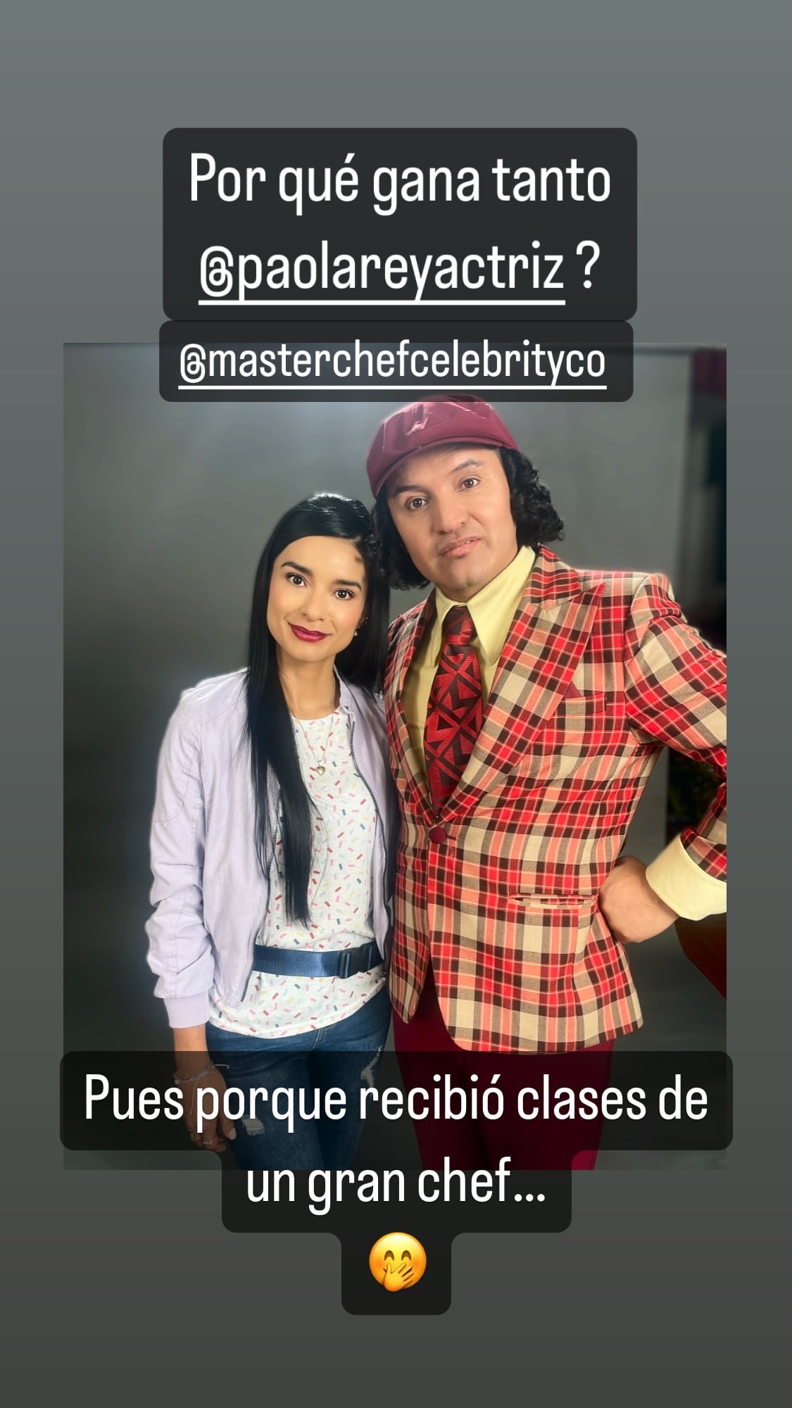 Hassam, apelando a su sentido del humor, reveló ser la persona detrás del éxito de Paola Rey en 'Masterchef Celebrity' - crédito @oficialhassam/Instagram