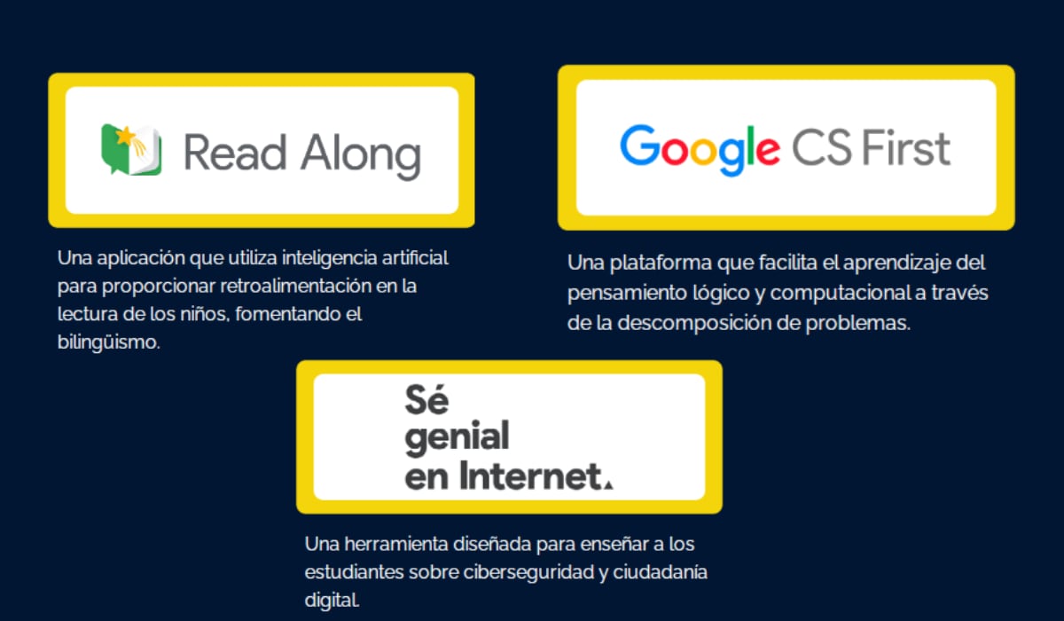 Estas herramientas están diseñadas para Colombia y enfocadas en mejorar los recursos disponibles de los profesores. (Google)