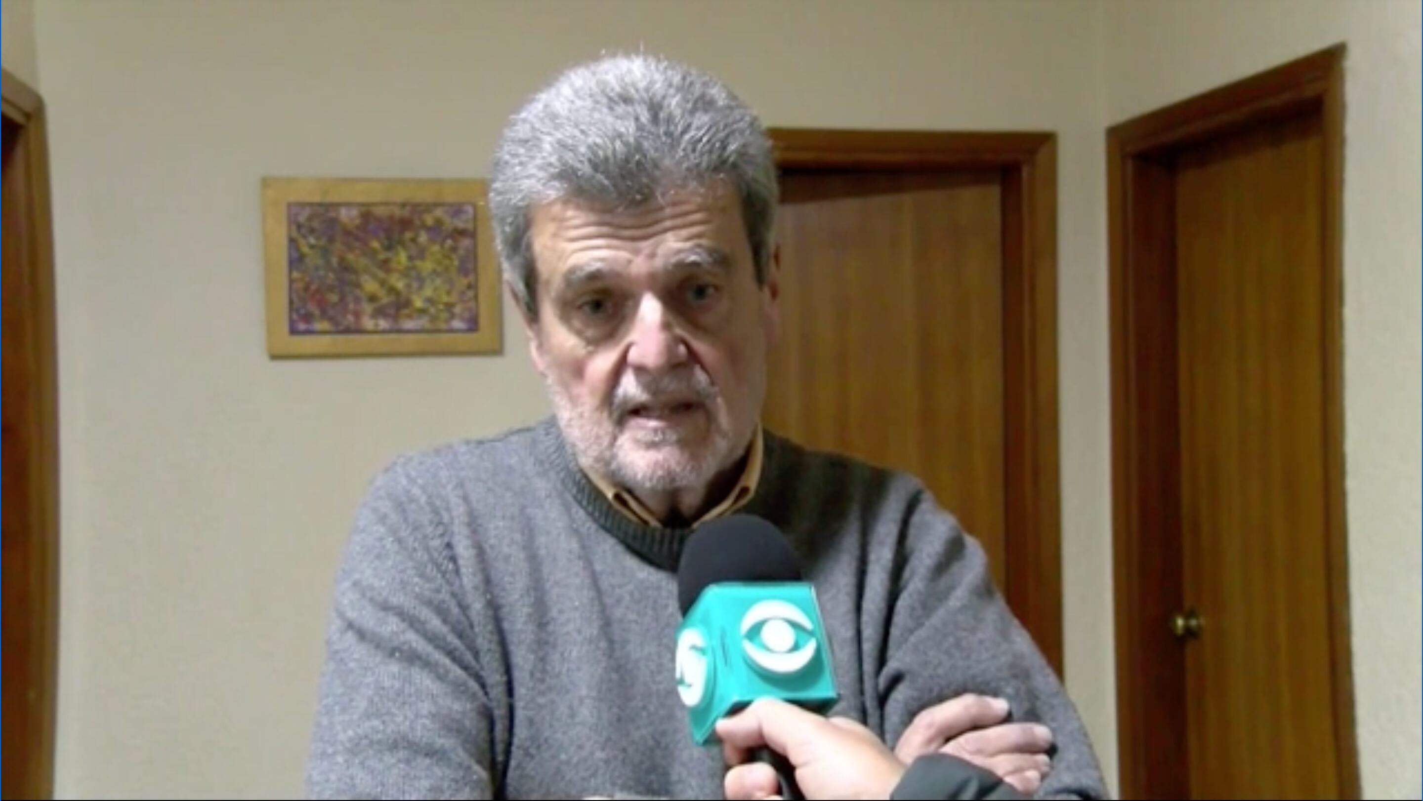 Antonio Bruzzone, el padre de una de las víctimas del doble homicidio en Empalme Olmos (Captura Subrayado/Canal 10)