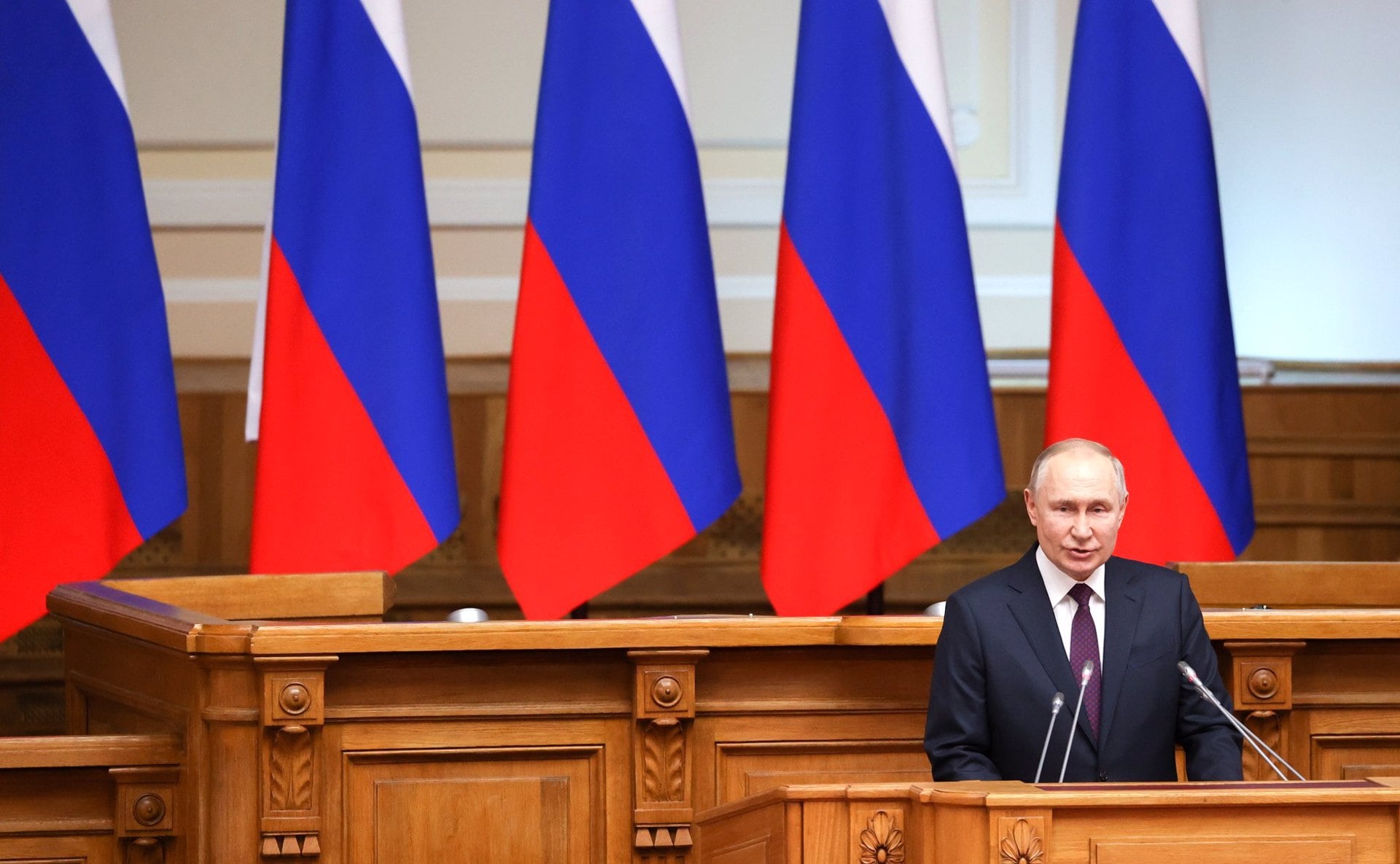 El presidente de Rusia, Vladimir Putin, durante un acto en San Petersburgo (Archivo - DPA) 