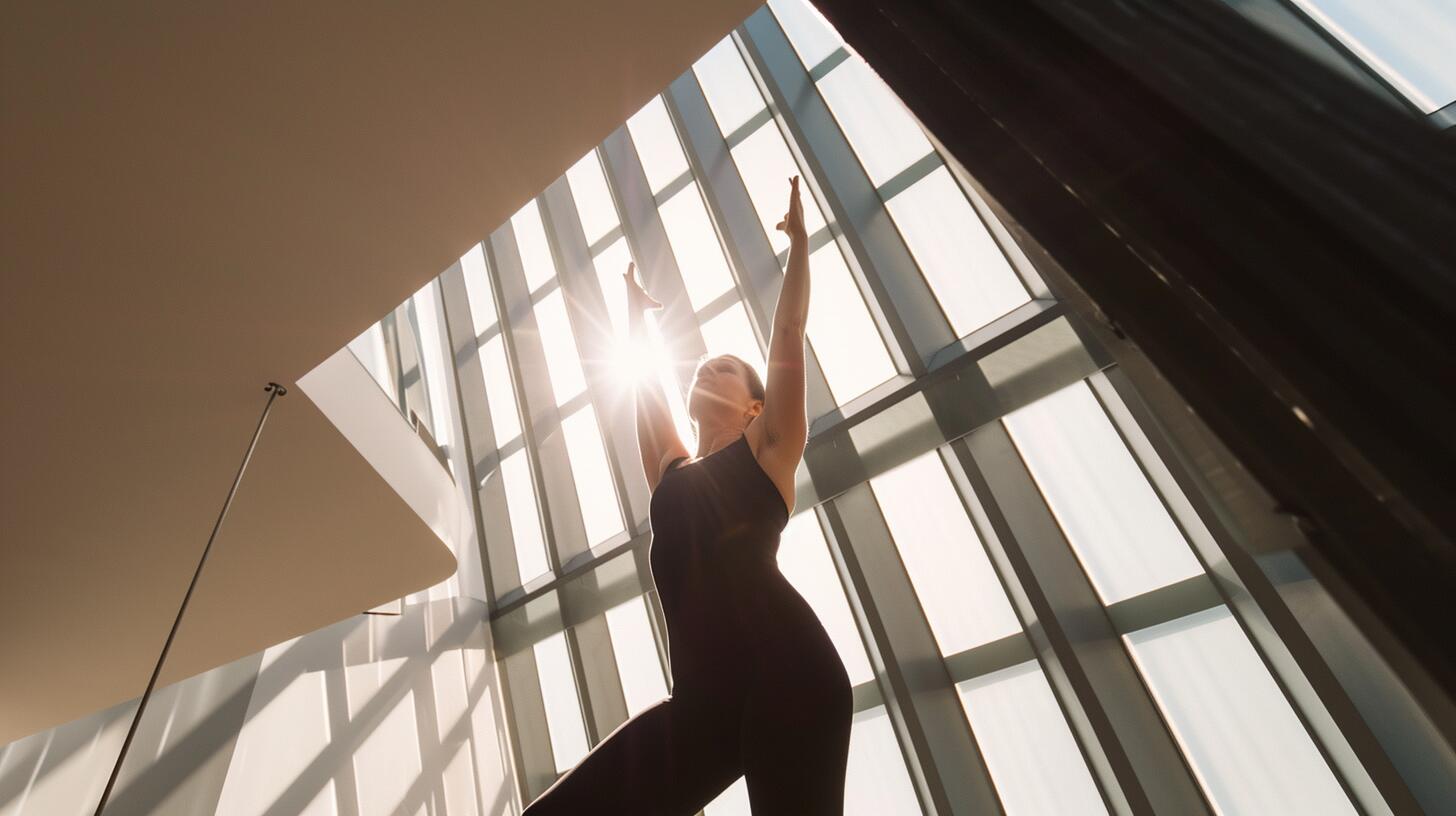 Mujer en una postura de yoga, mostrando serenidad y equilibrio, enfatizando la importancia de la práctica regular para la salud mental y física. La imagen simboliza la búsqueda de un estilo de vida saludable y equilibrado, destacando cómo el yoga ofrece un espacio para la meditación, la conexión espiritual y el bienestar integral. Ilustra el compromiso con el autocuidado y la armonía interior. (Imagen ilustrativa Infobae)