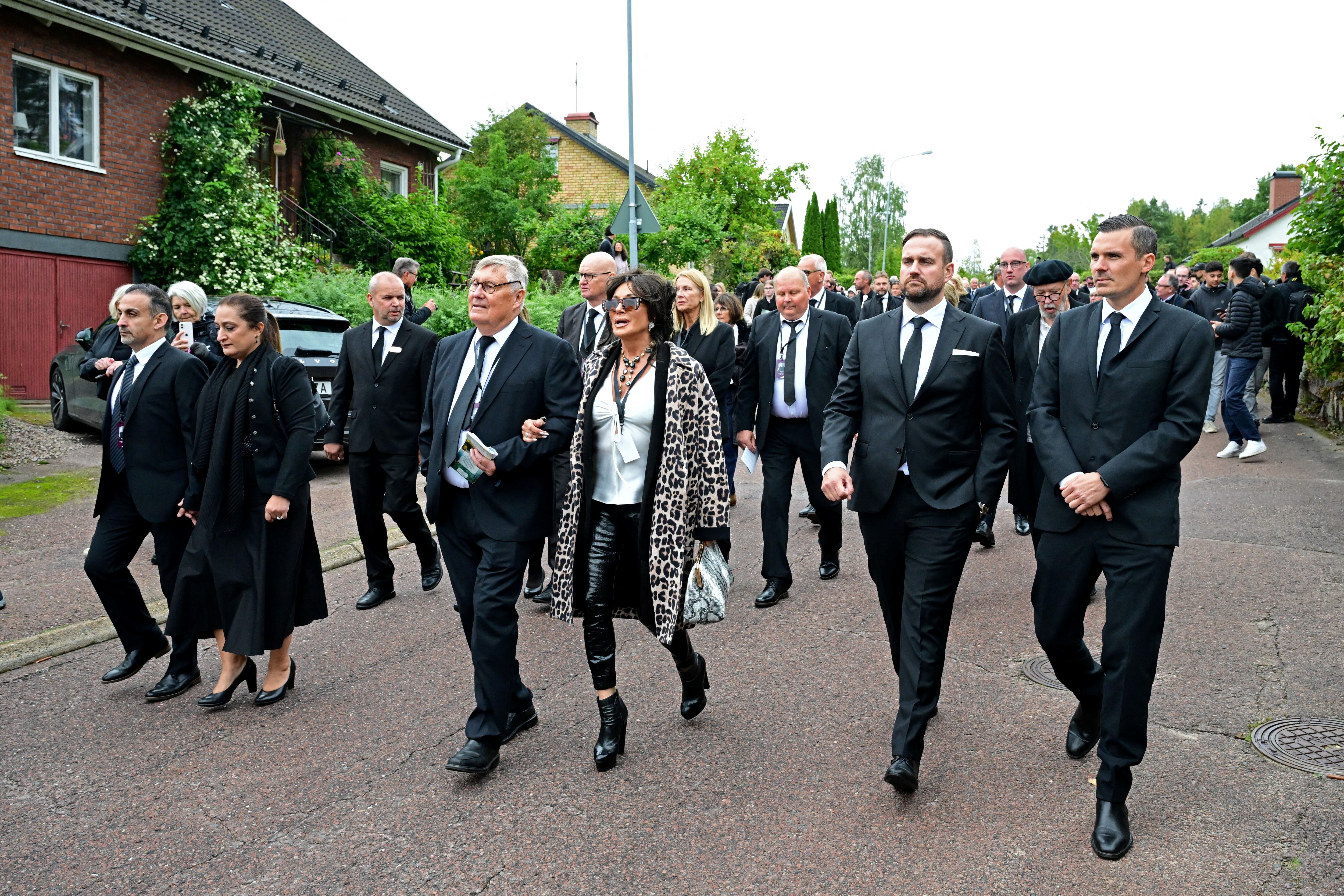 Un centenar de personas acudieron al funeral de Sven-Göran Eriksson (REUTERS)