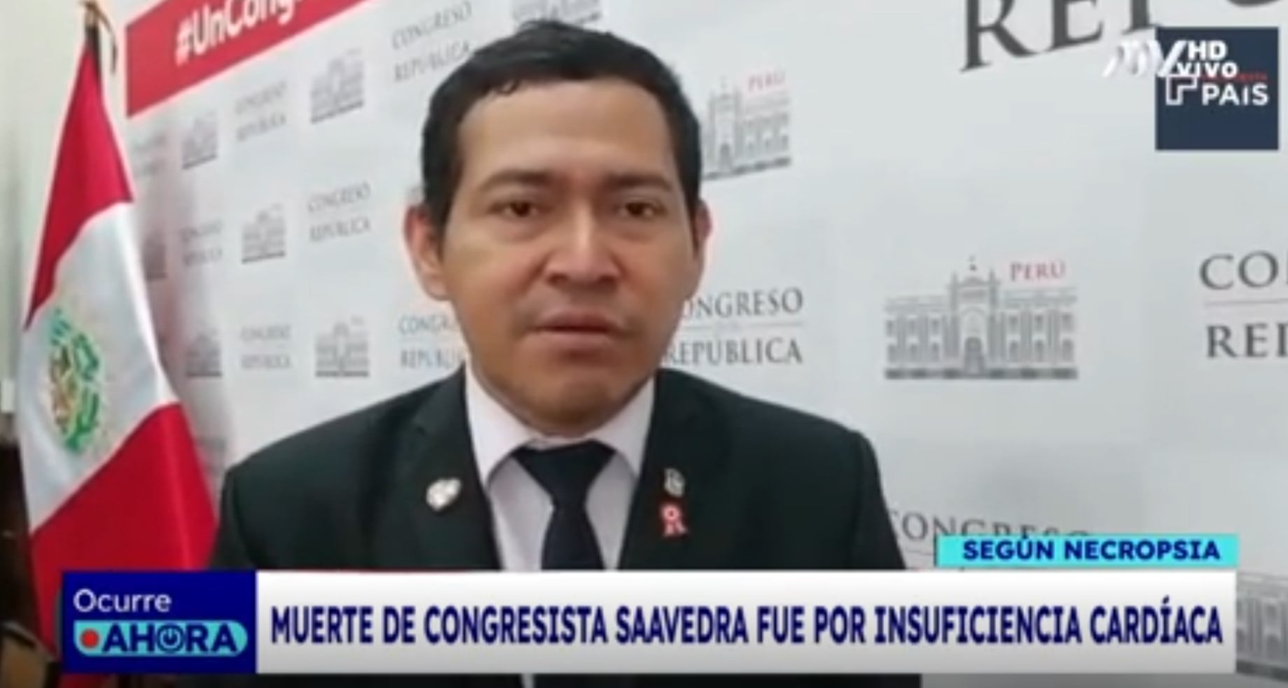 Necropsia revela la causa de la muerte del excongresista de ‘Somos Perú’. (Captura: Ocurre ahora)