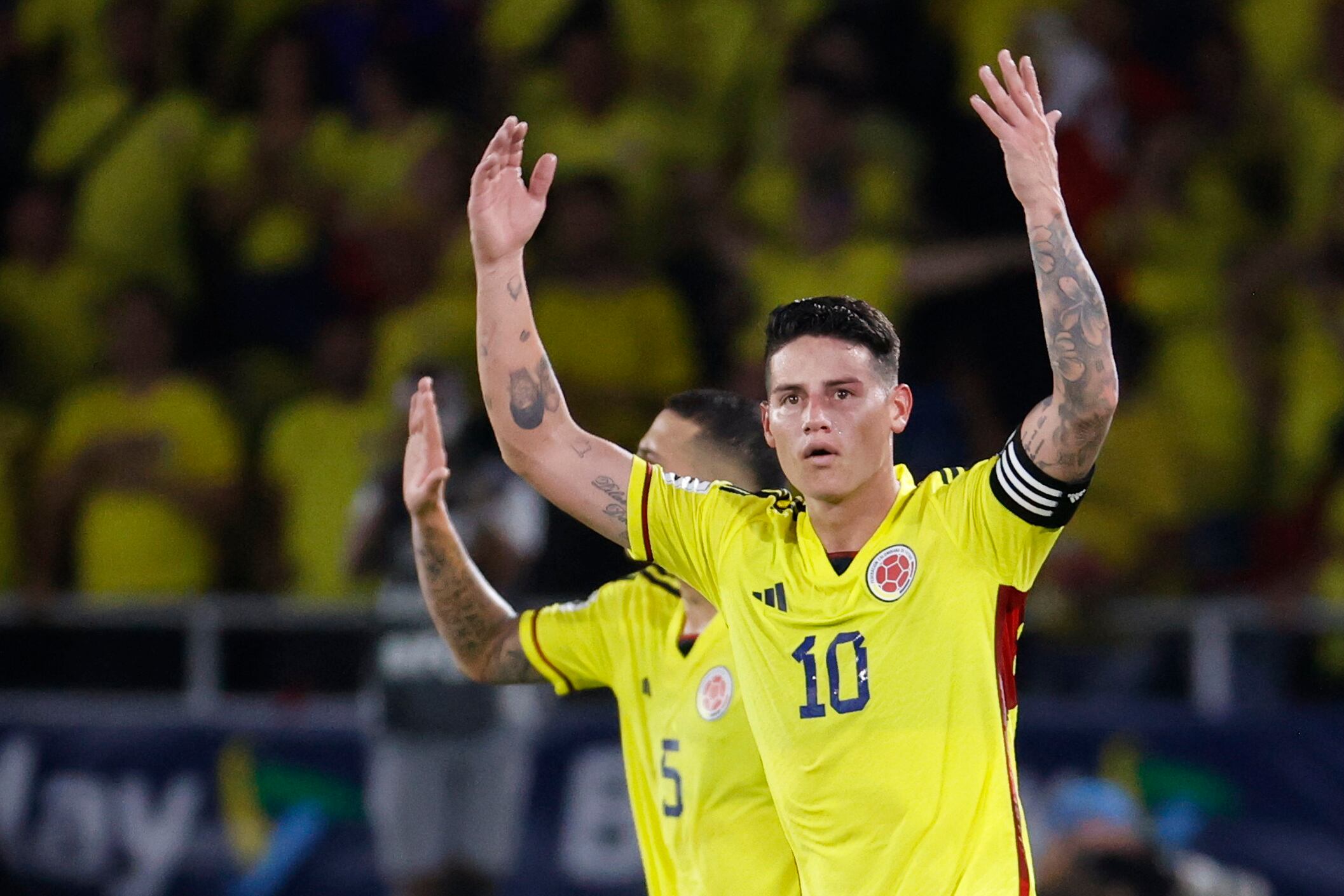 James Rodríguez, mejor jugador de la última Copa América, moverá los hilos en Colombia (EFE/ Mauricio Dueñas Castañeda).
