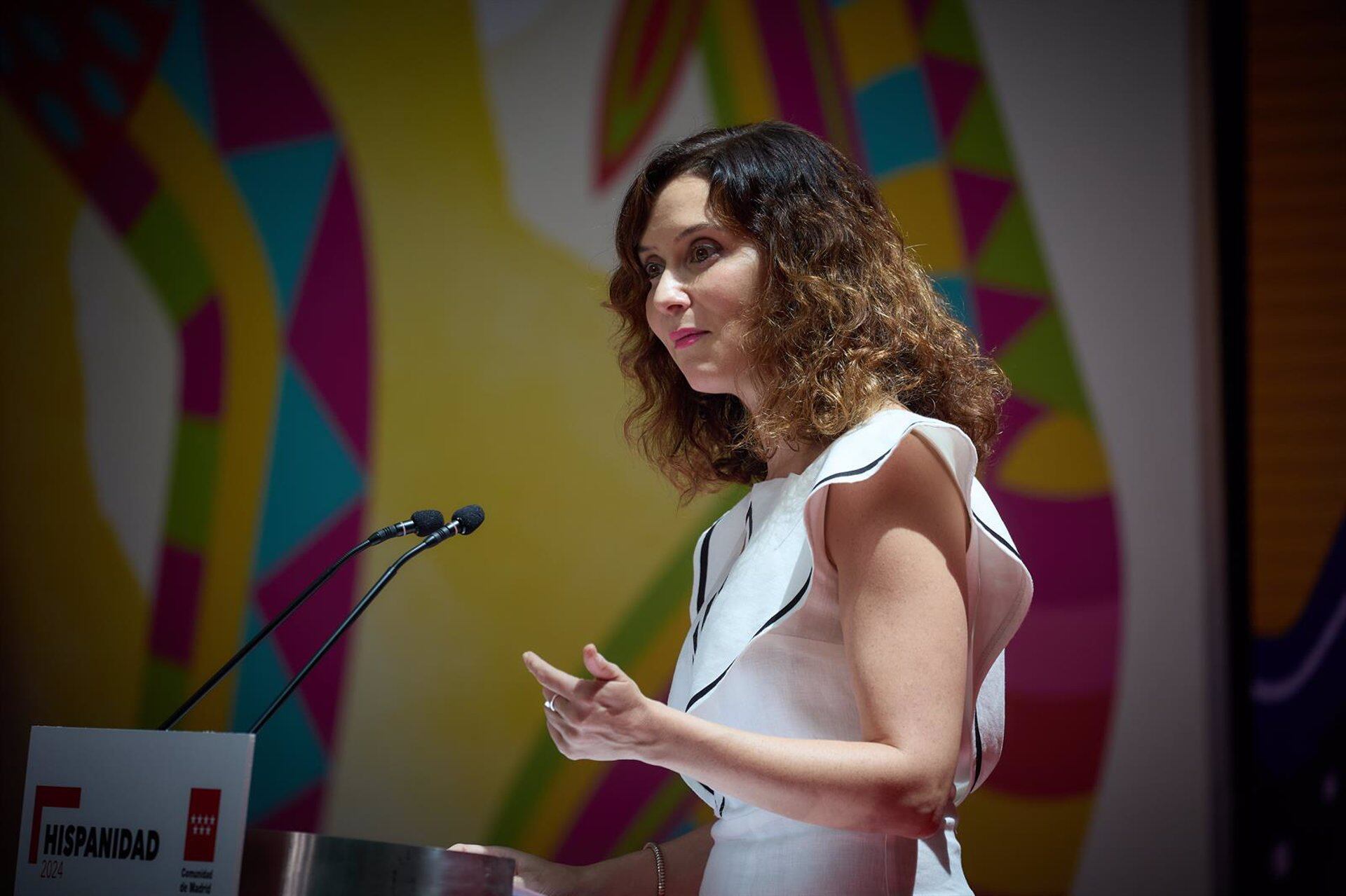 Isabel Díaz Ayuso expresó su respaldo a los venezolanos en esta jornada electoral: “Madrid es vuestra casa en la lucha por la Libertad” (Europa Press)
