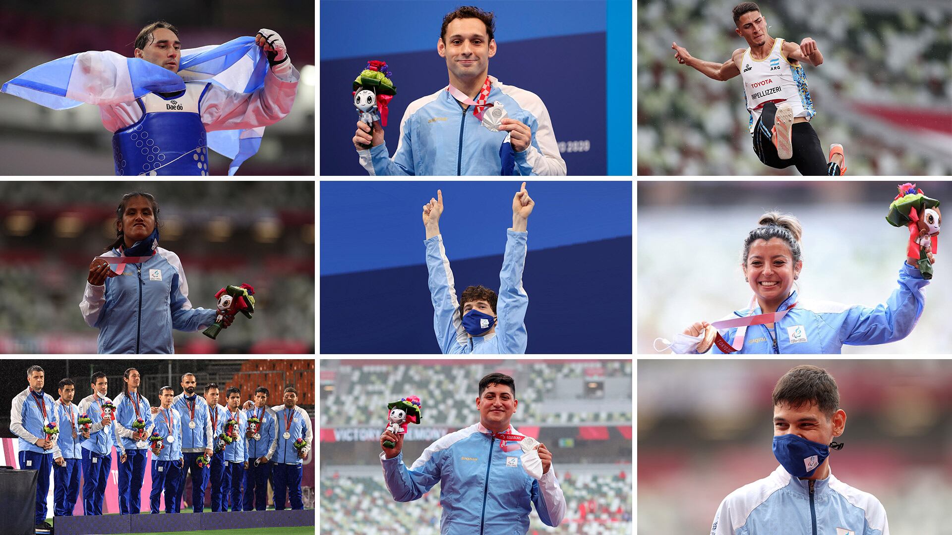 9 medallas argentinas en los Juegos Paralímpicos Tokio 2020