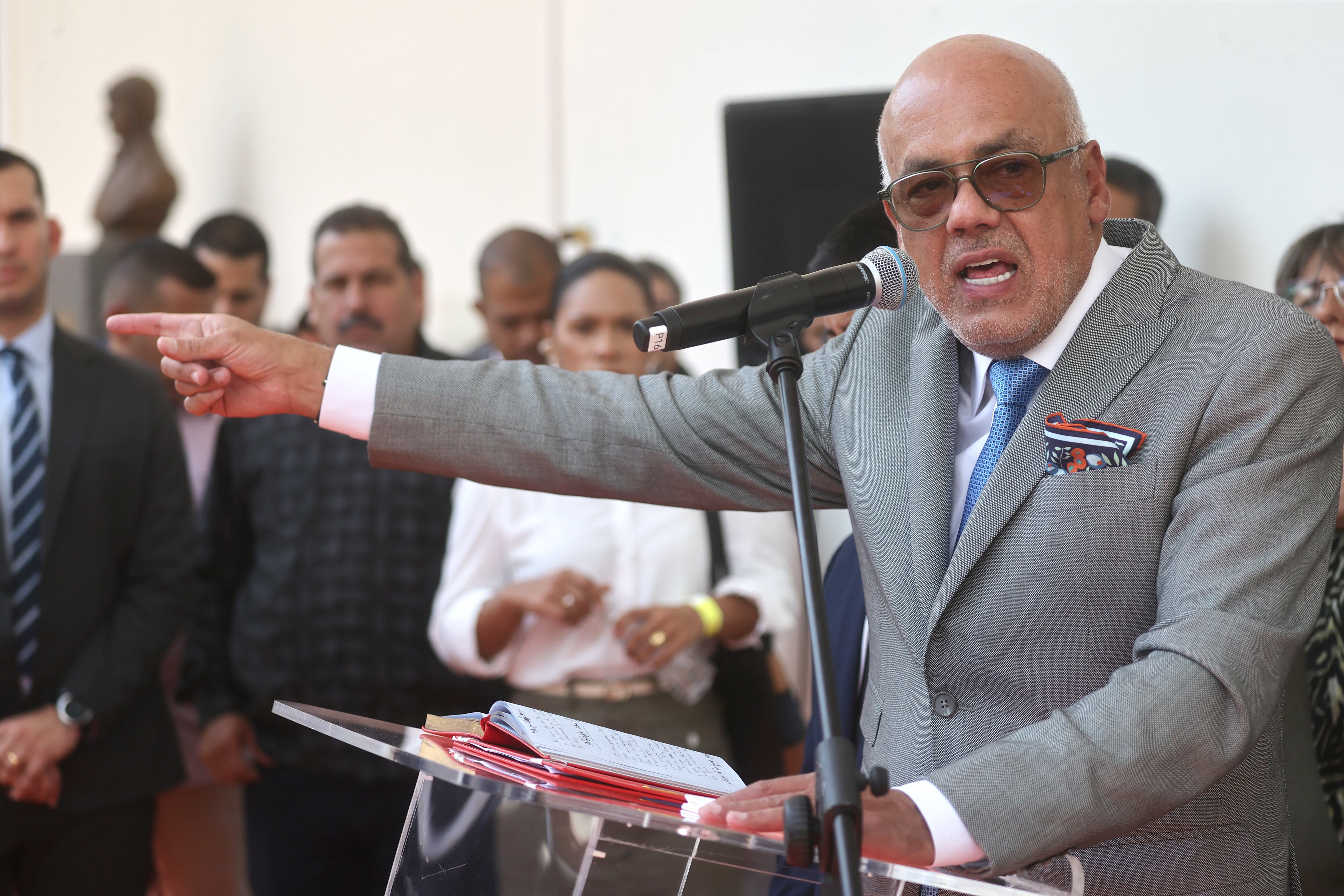 El presidente de la Asamblea Nacional (AN/Parlamento) de Venezuela, Jorge Rodríguez (EFE/ARCHIVO)
