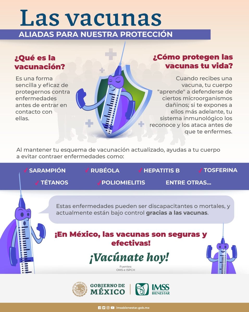 IMSS Bienestar inicia su campaña de vacunación invernal 2024, proporcionando acceso gratuito a vacunas esenciales para la salud de la población sin seguridad social. 