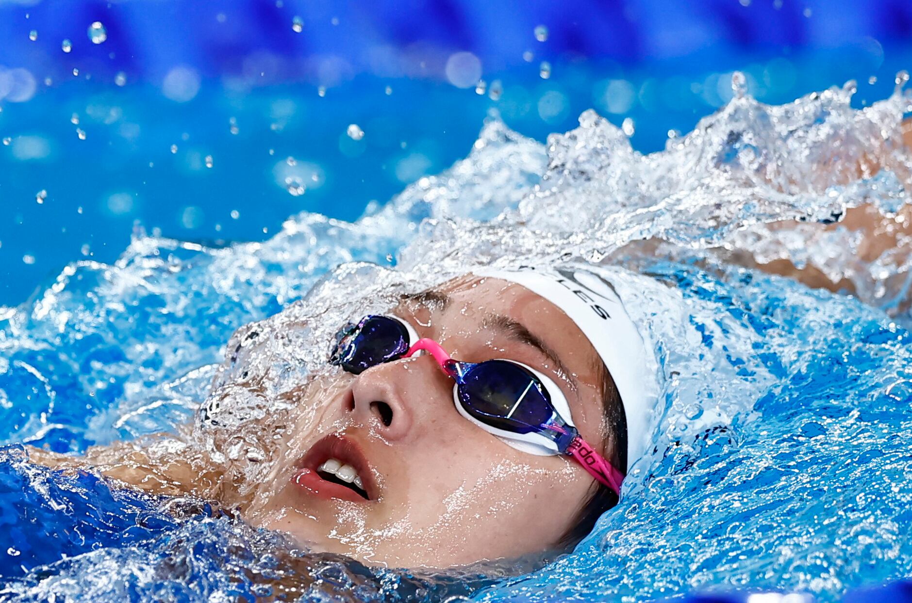 La argentina Agostina Hein, de apenas 16 años, representó al país en natación (REUTERS/Clodagh Kilcoyne)