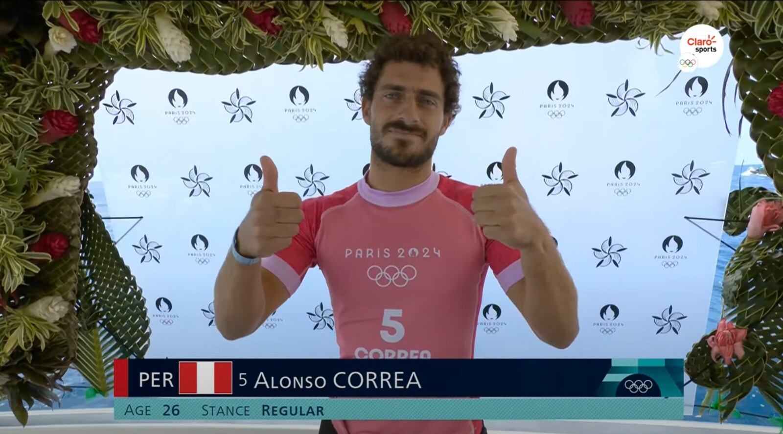 Alonso Correa peleando por el boleto a semifinales en París 2024.