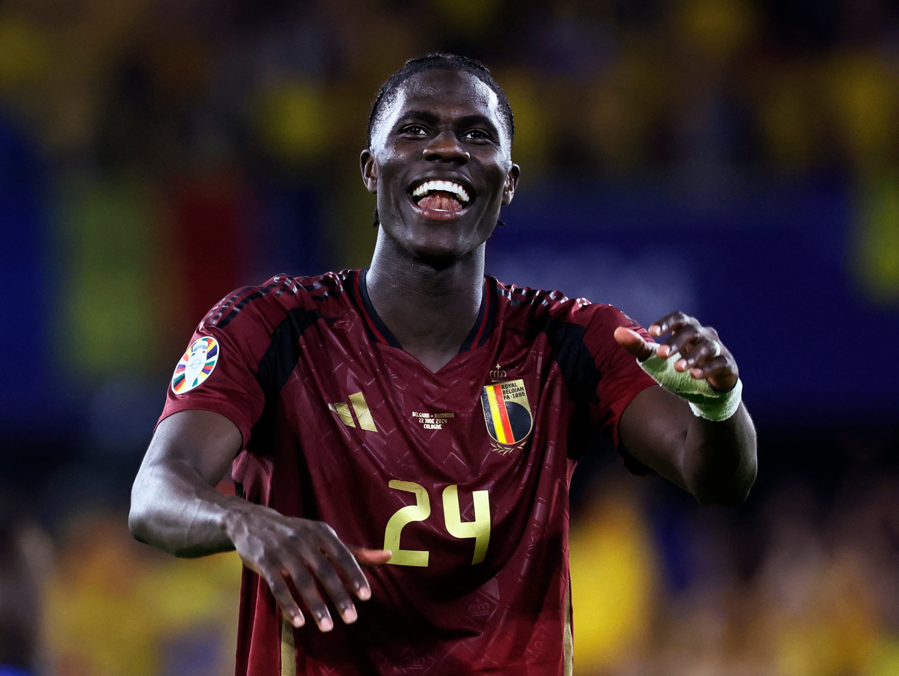 Amadou Onana es uno de los referentes de Bélgica en esta Eurocopa (REUTERS/Wolfgang Rattay)