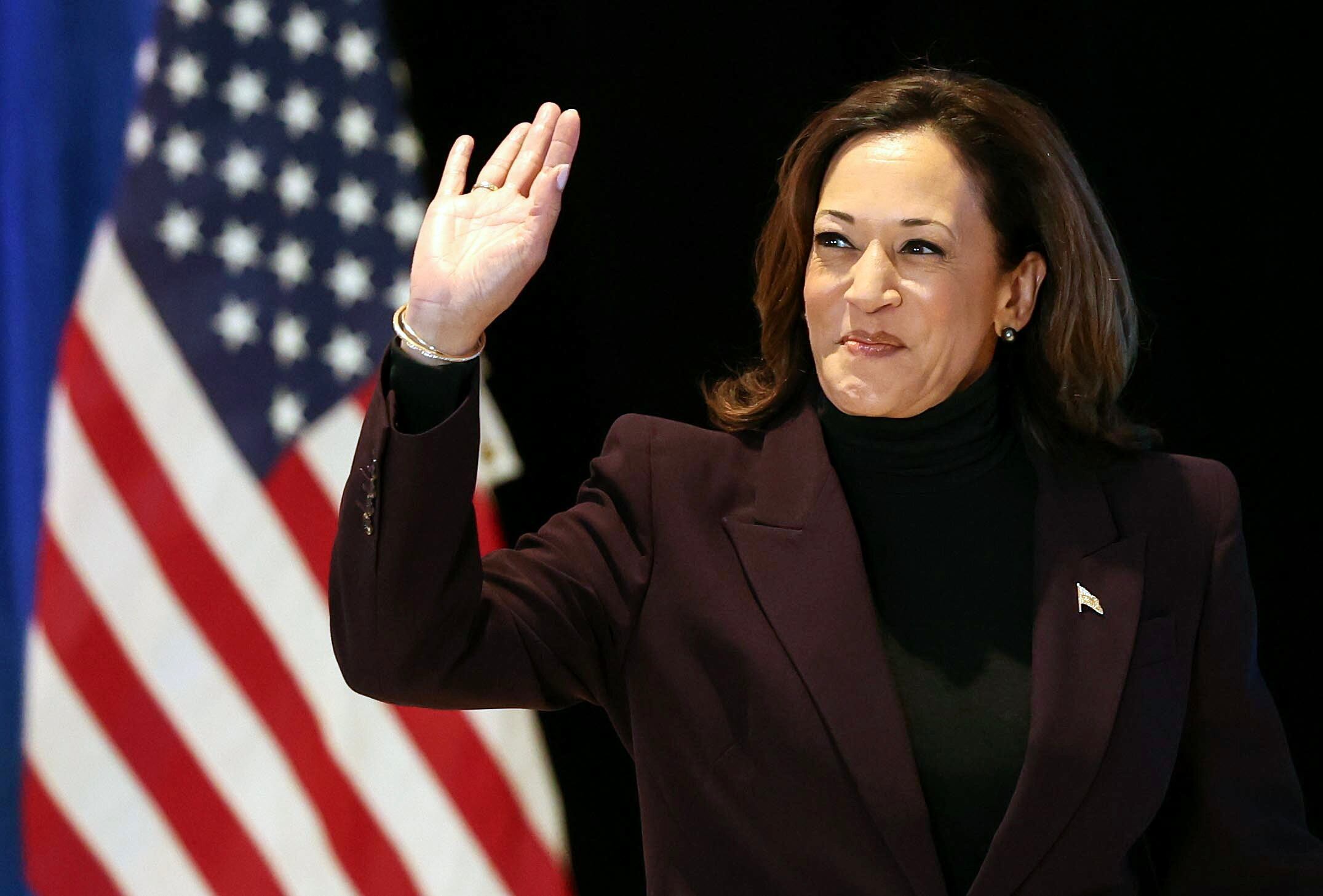 La vicepresidenta de EE.UU. Kamala Harris (EFE/EPA/NEIL HALL)
