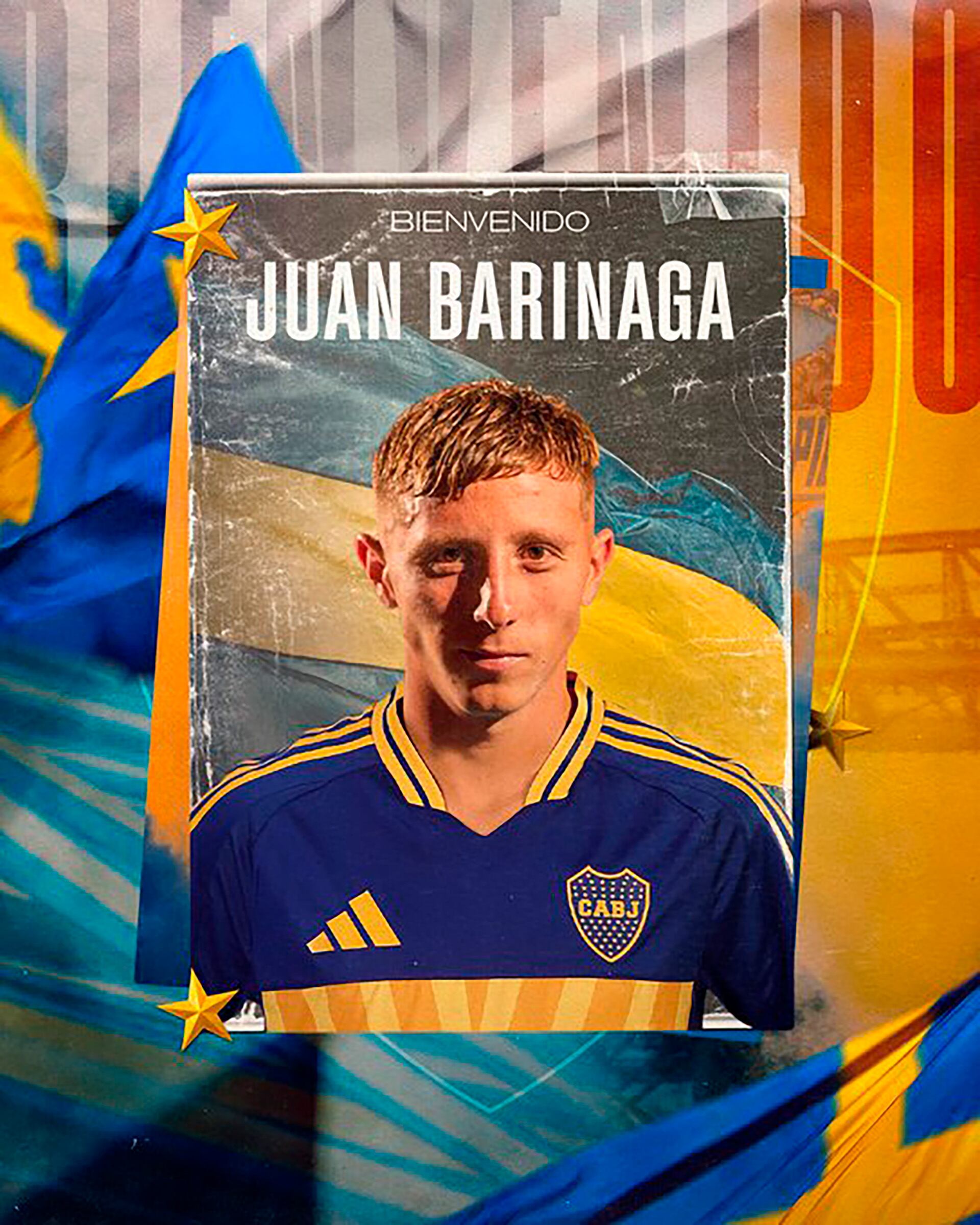 Boca Juniors presentó a Juan Barinaga como nuevo refuerzo