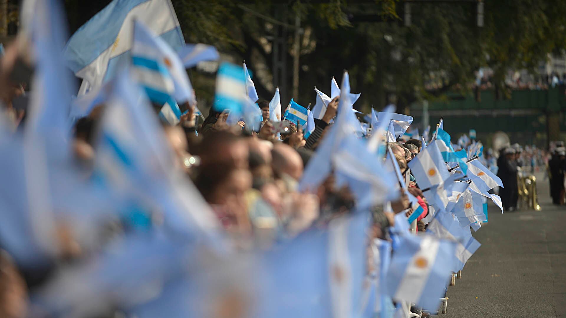 El Gobierno pidió llevar banderas patria al desfile del 9 de julio (Gustavo Gavotti)