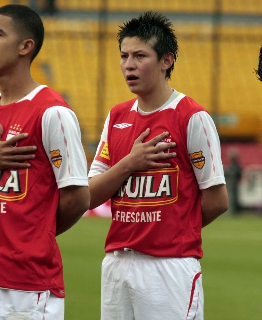 Mauricio Alarcón es uno de los futbolistas más jóvenes en la historia del FPC en debutar como profesional - crédito Dimayor