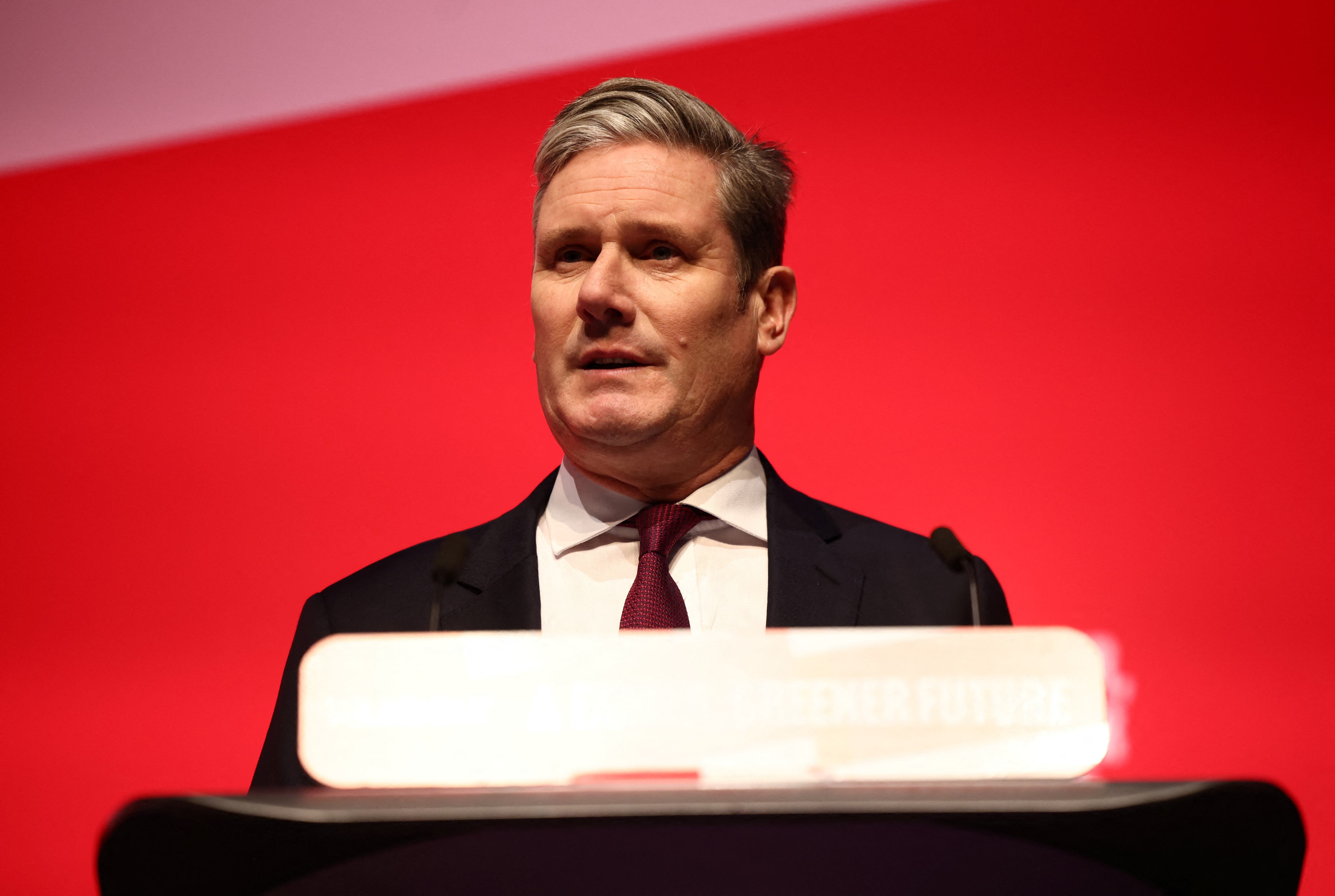 Starmer en 2022, en un tributo a la reina Elizabeth. (REUTERS/Henry Nicholls)