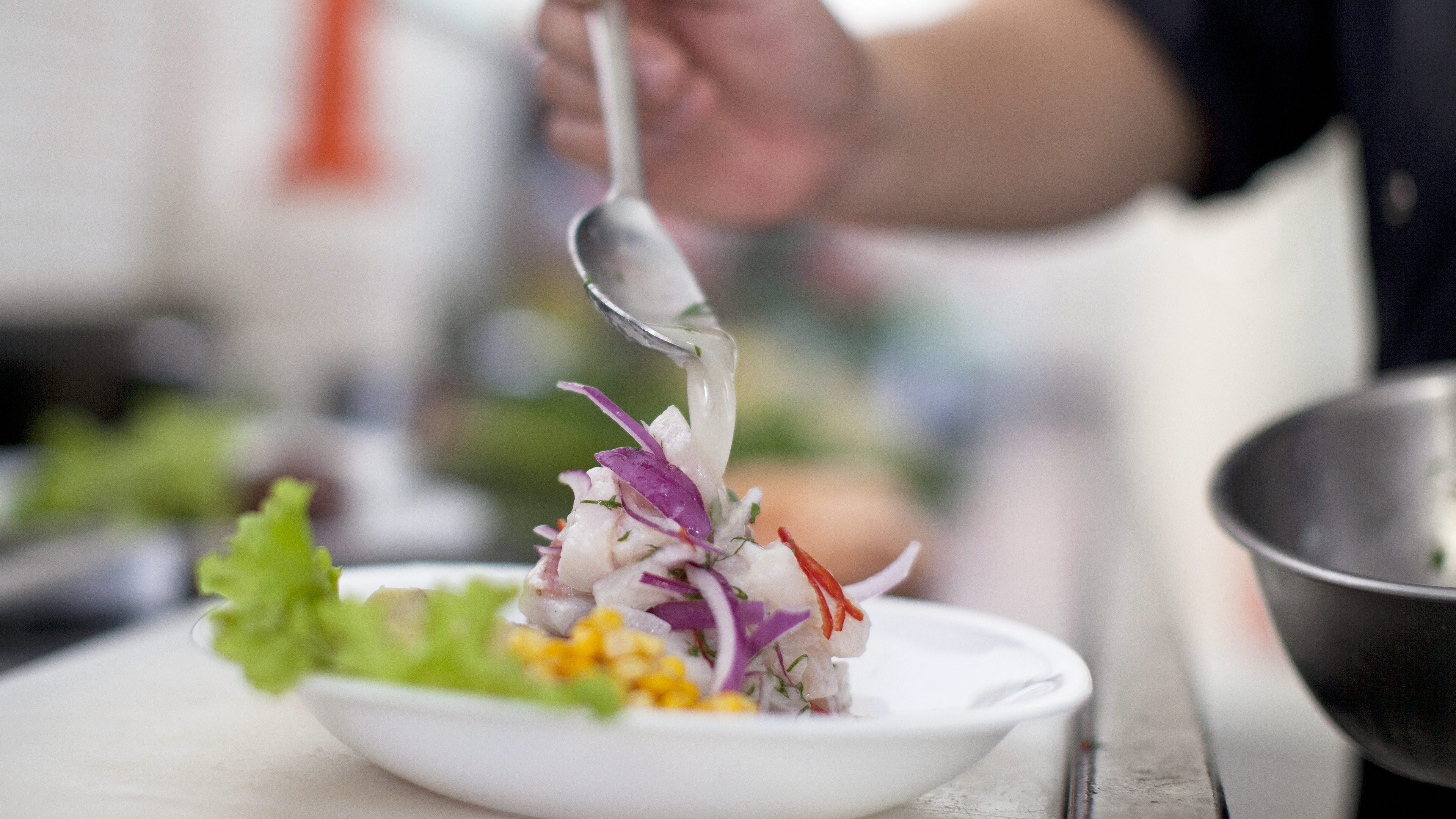 Vista de un plato de ceviche peruano, en una fotografía de archivo. EFE/Sebastião Moreira 