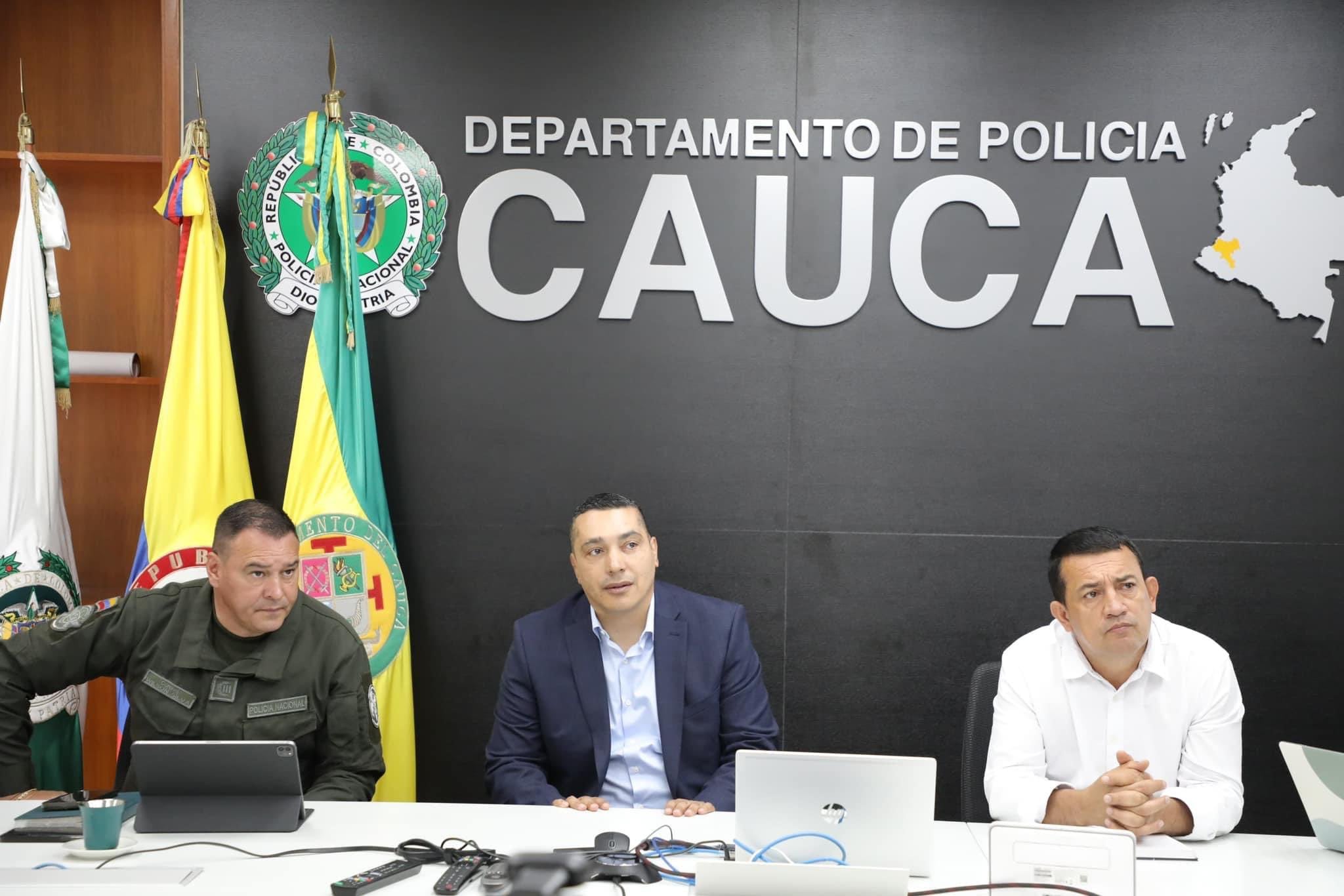 El secretario pidió más apoyo del Gobierno Nacional y destacó la necesidad de mayor presencia policial y militar en Cauca - crédito @milerhurtado / X