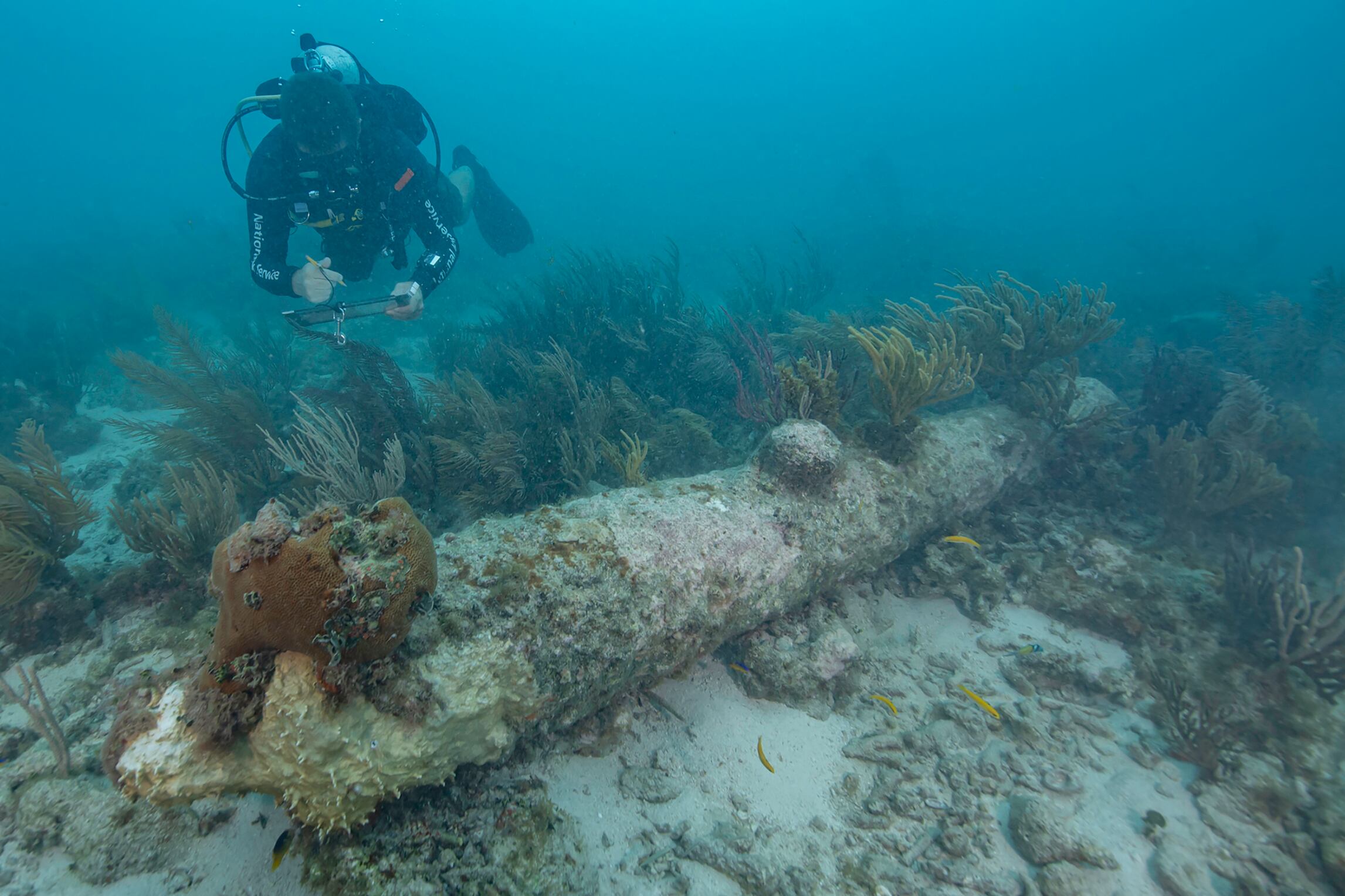 Esta zona ubicada en Yucatán ha sido conocida como área de naufragios desde 1511 (EFE/Brett Seymour/NPS)
