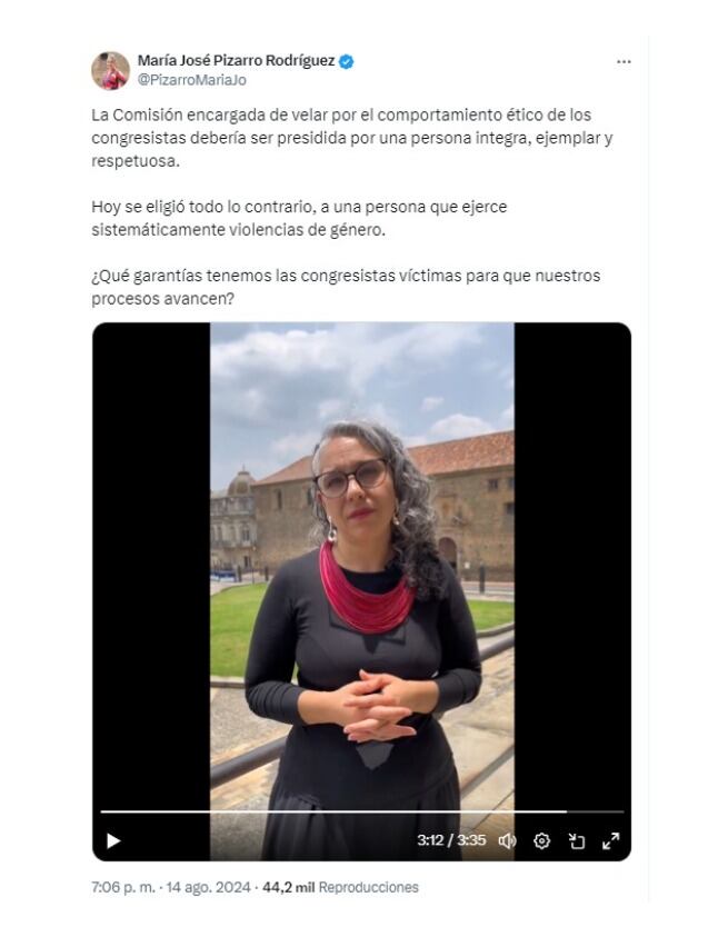 María José Pizarro y sus comentarios contra Jota Pe Hernández