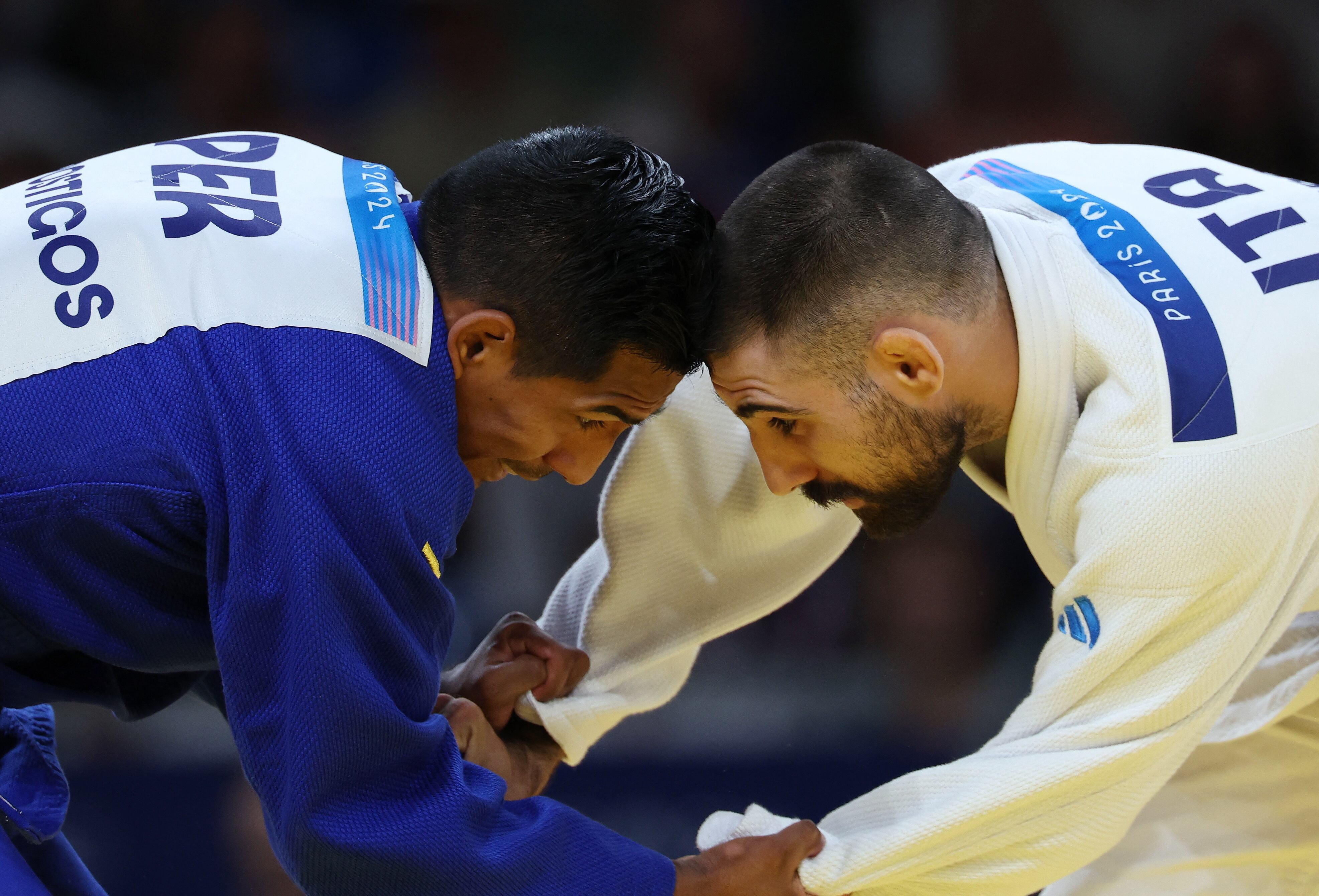 Juan Postigos se enfrentó al italiano Matteo Piras en los Juegos Olímpicos París 2024 (REUTERS/Kim Kyung-Hoon)