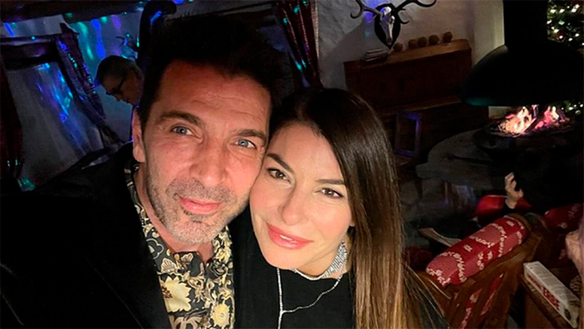 Ilaria D'Amico y su pareja el ex futbolista Buffon