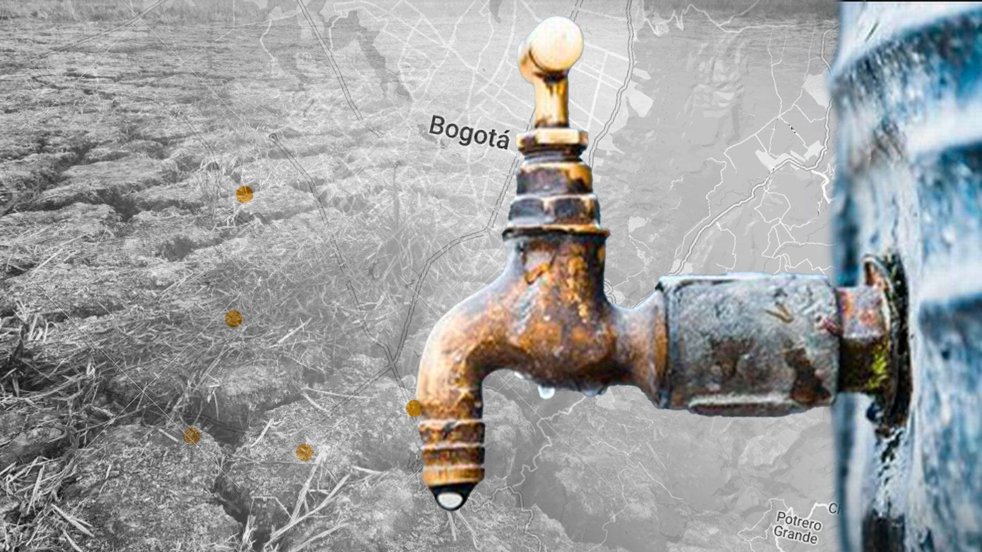 La Empresa de Acueducto y Alcantarillado de Bogotá es la que se encarga de programar los cortes de agua (Infobae)