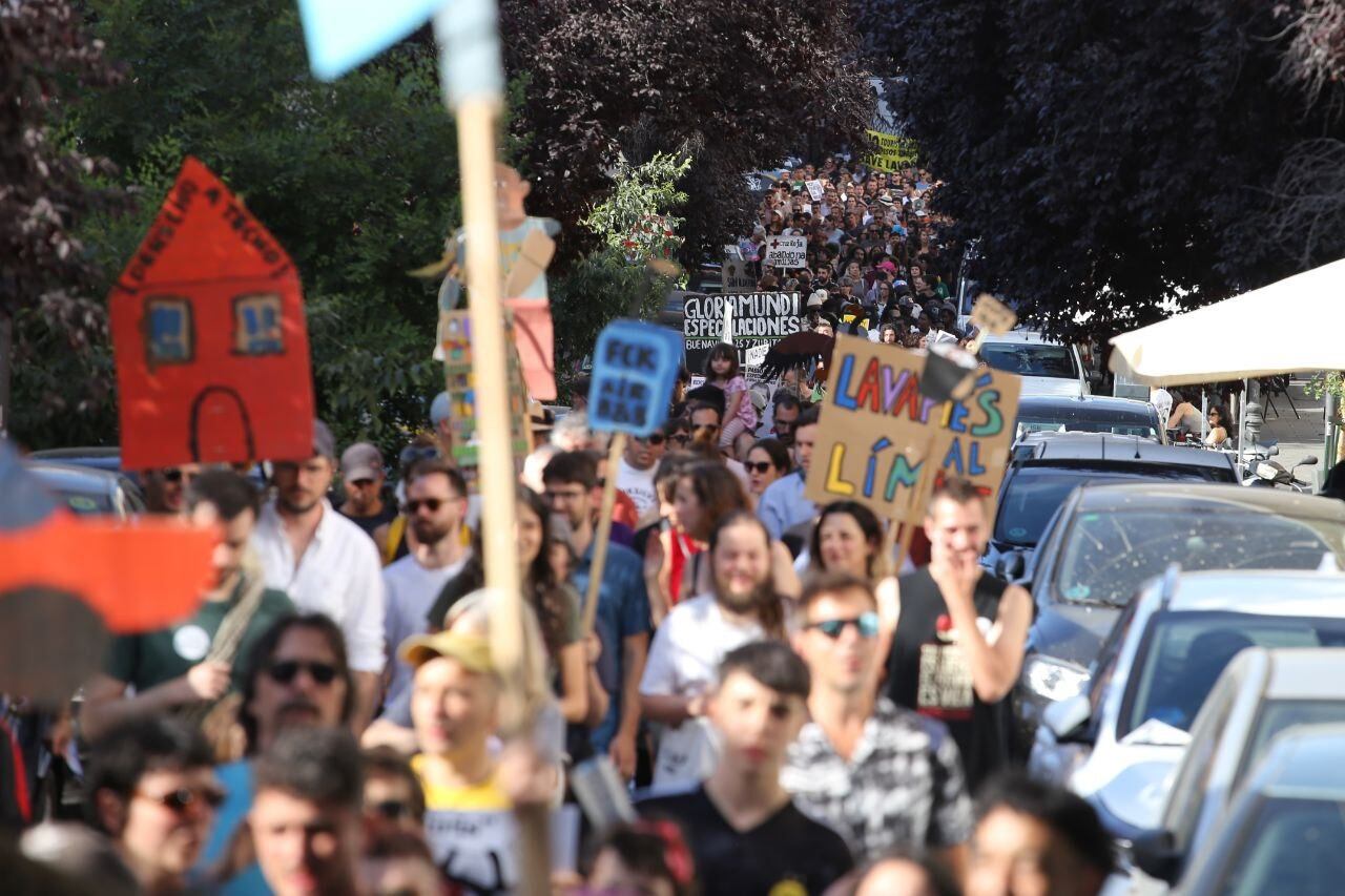 Protesta contra la especulación y los fondos buitre. (Sindicato de Inquilinas e Inquilinos de Madrid)