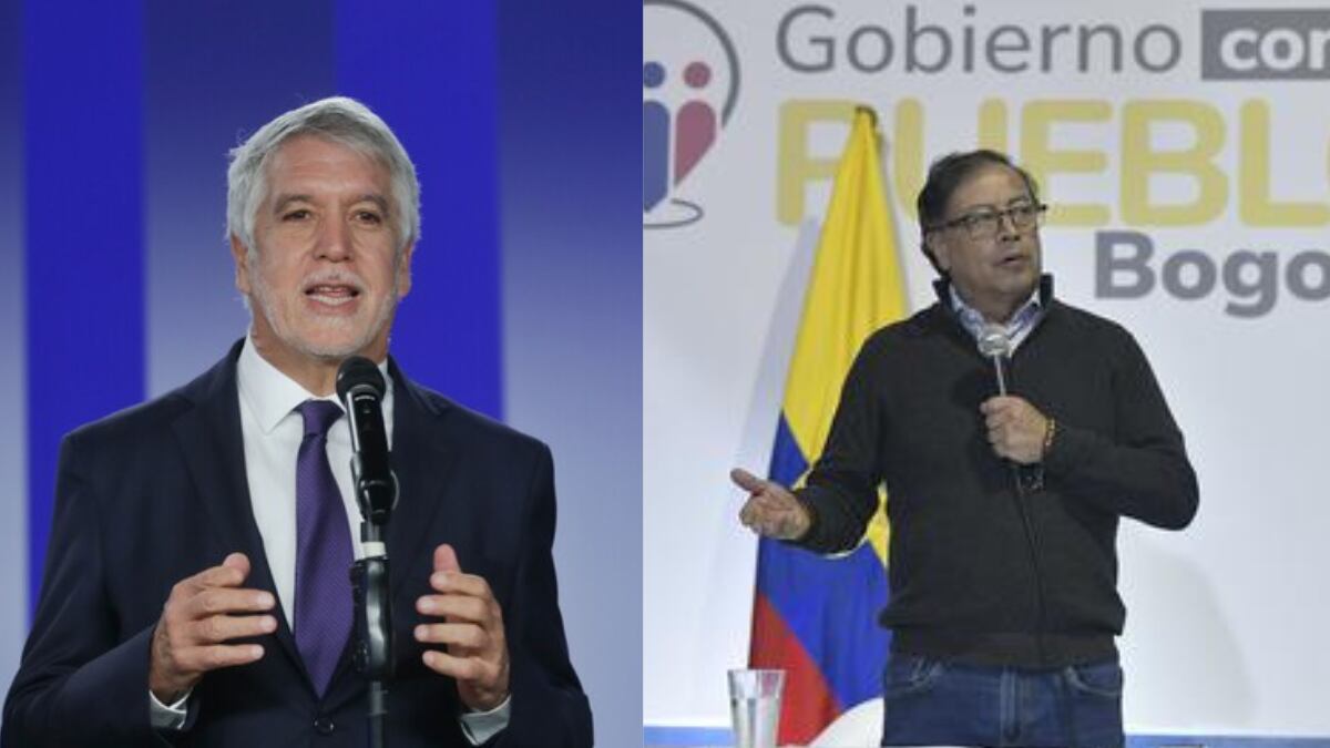 Enrique Peñaloza y Gustavo Petro, exalcaldes de Bogotá cuyas decisiones fueron decisivas para la ejecución del Metro de Bogotá - crédito Colprensa / Presidencia