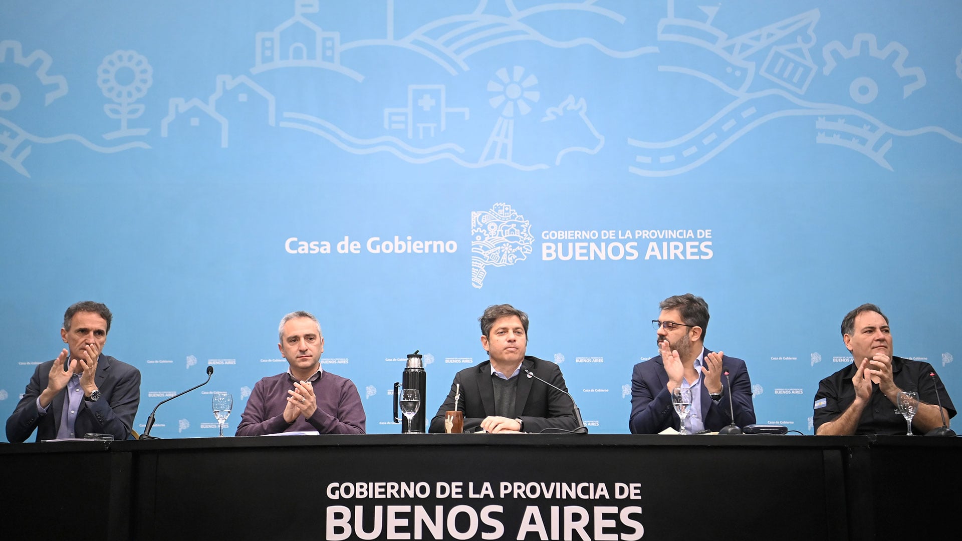 Axel Kicillof Javier Alonso Gabriel Katopodis Carlos Bianco Andrés Larroque