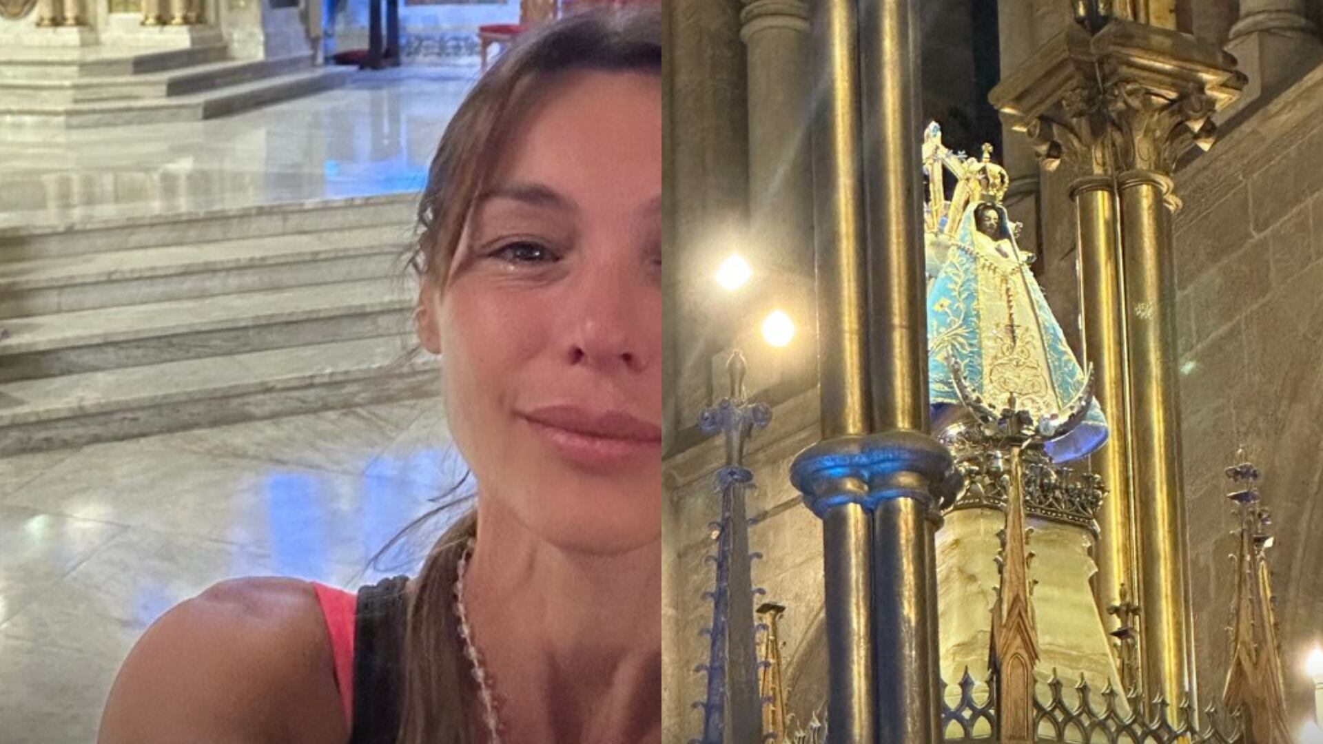 pampita peregrinación a luján virgen