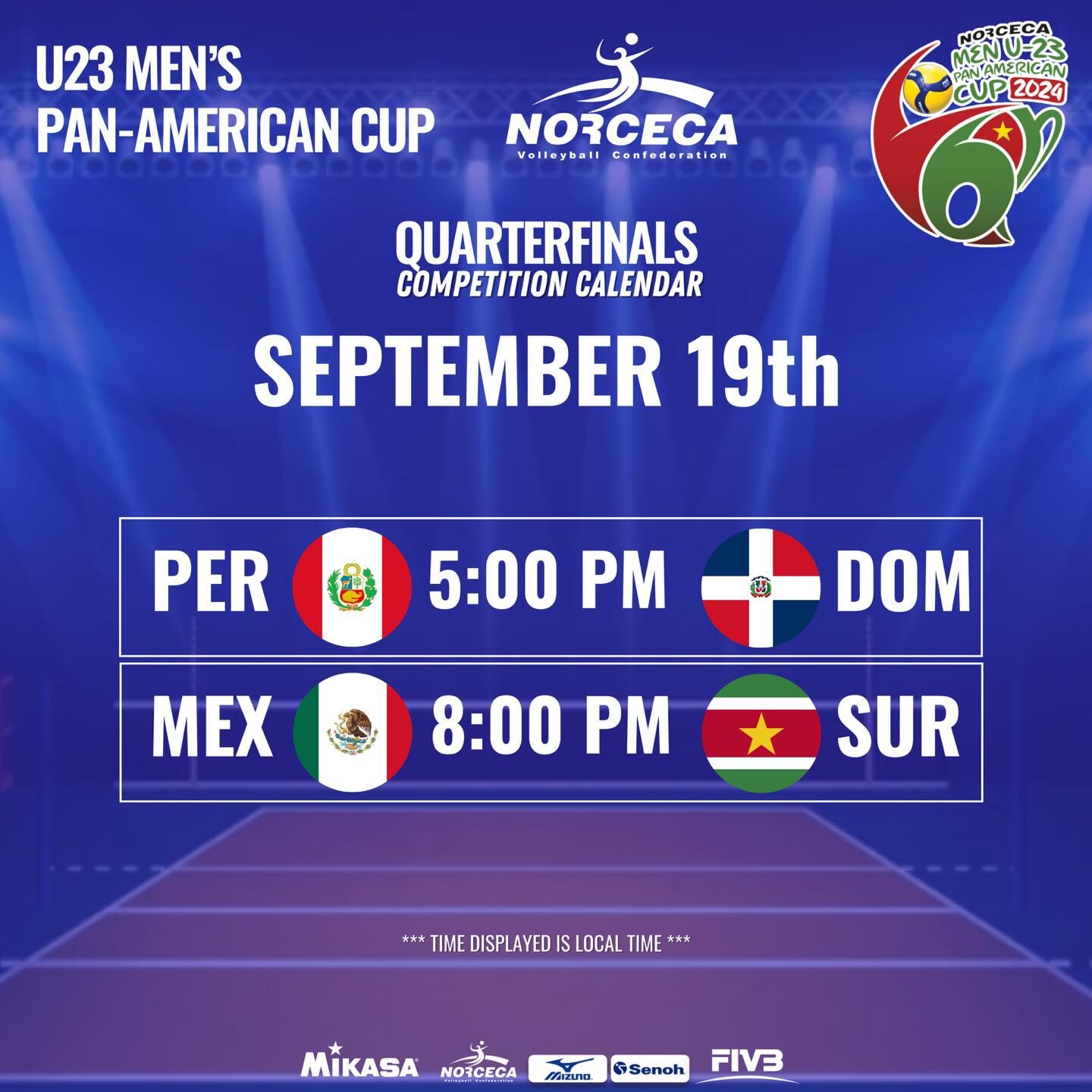 Perú vs República Dominicana: partido por los cuartos de final de la Copa Panamericana Sub 23 de vóley masculino 2024