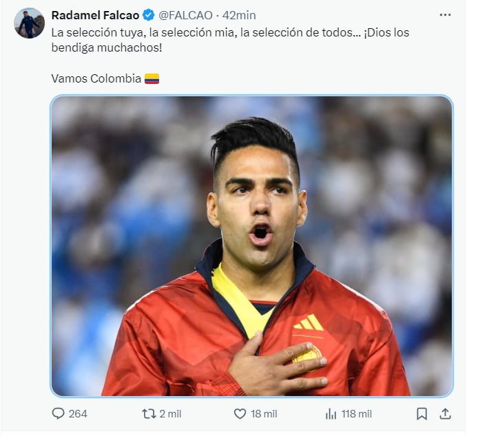 El delantero de Millonarios FC saludo a sus compañeros y envió un mensaje de unión en la previa de la final de la Copa América USA 2024 - crédito Federación Colombiana de Fútbol