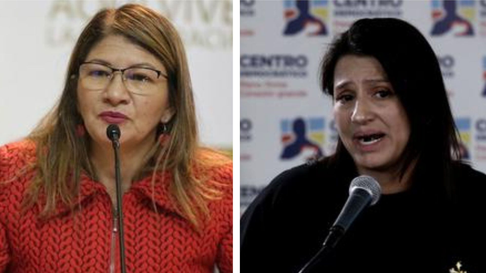 Sandra Ramírez cuestionó a Paola Holguín y dijo que estaba estigmatizando a los firmantes de paz - crédito @SandraComunes