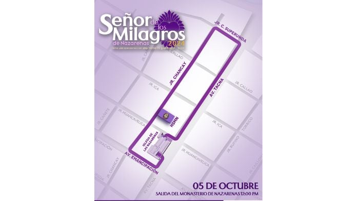 ⁠Señor de los Milagros: Esta es la fecha y horario de su primer recorrido por Lima este 2024| Hermandad del Señor de los Milagros de Nazarenas