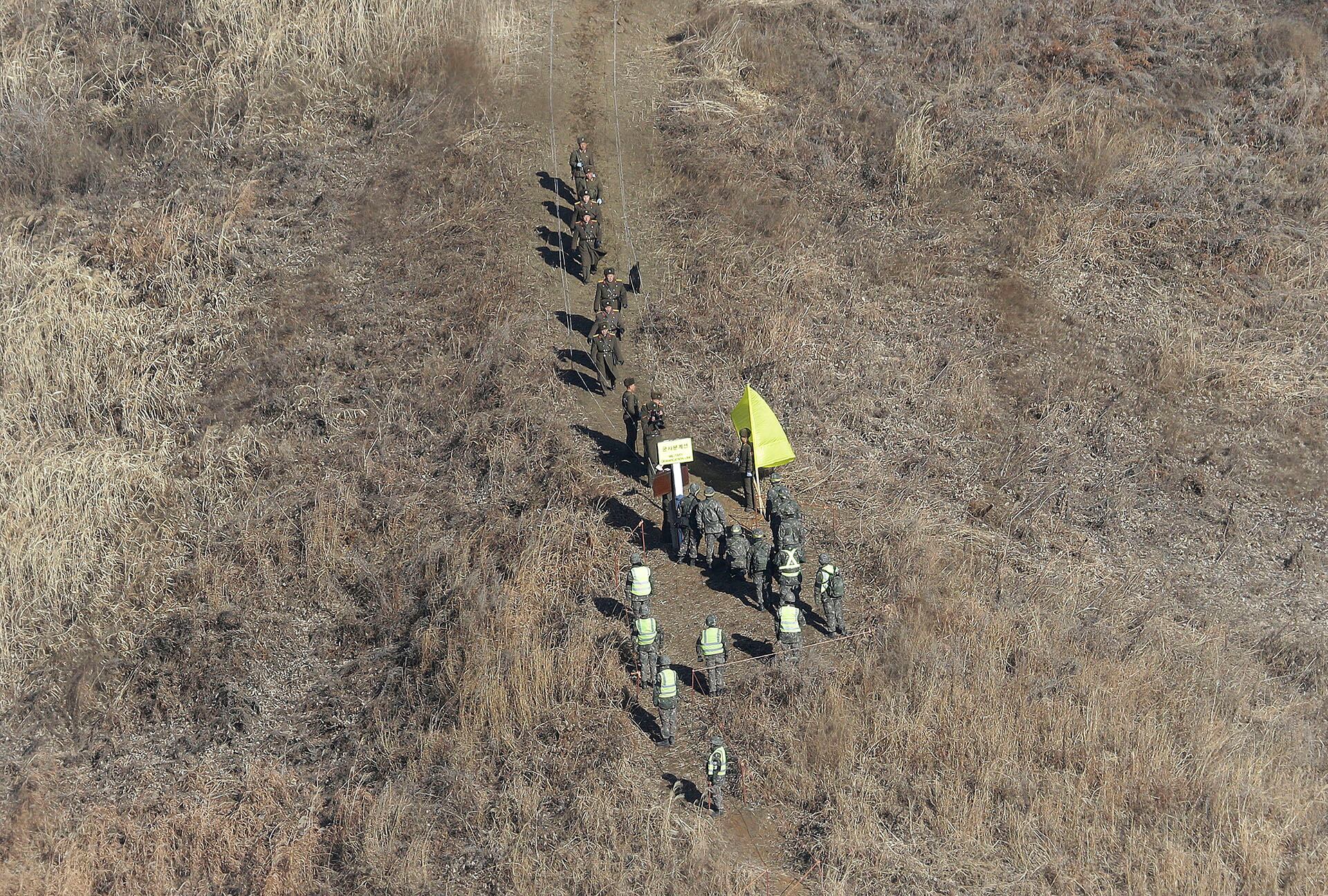 El Ejército surcoreano acusó a soldados del régimen de Corea del Norte de violar la línea fronteriza  (AFP/ARCHIVO)