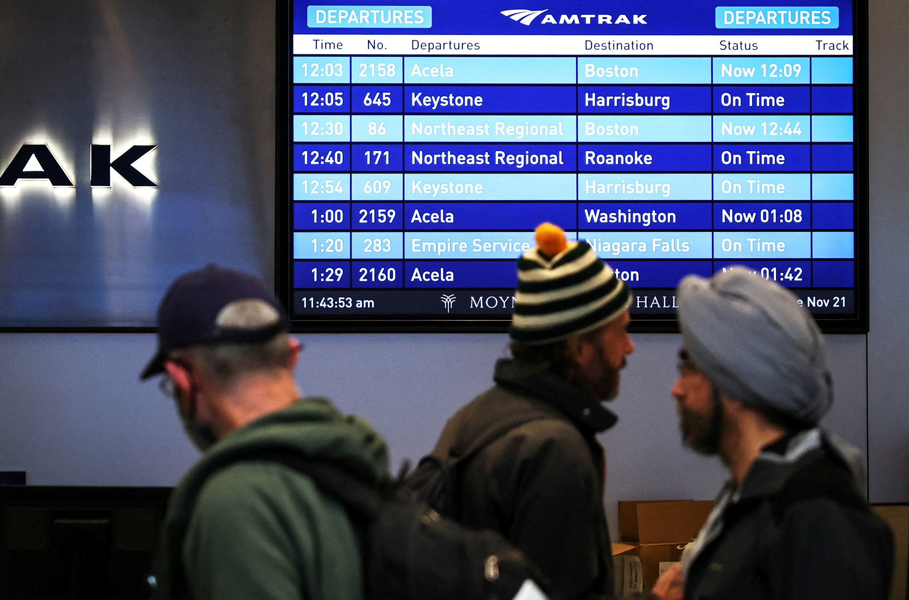 La mayoría de los retrasos de Amtrak se producen en el tramo controlado por Norfolk Southern. (REUTERS/Mike Segar/File Photo)