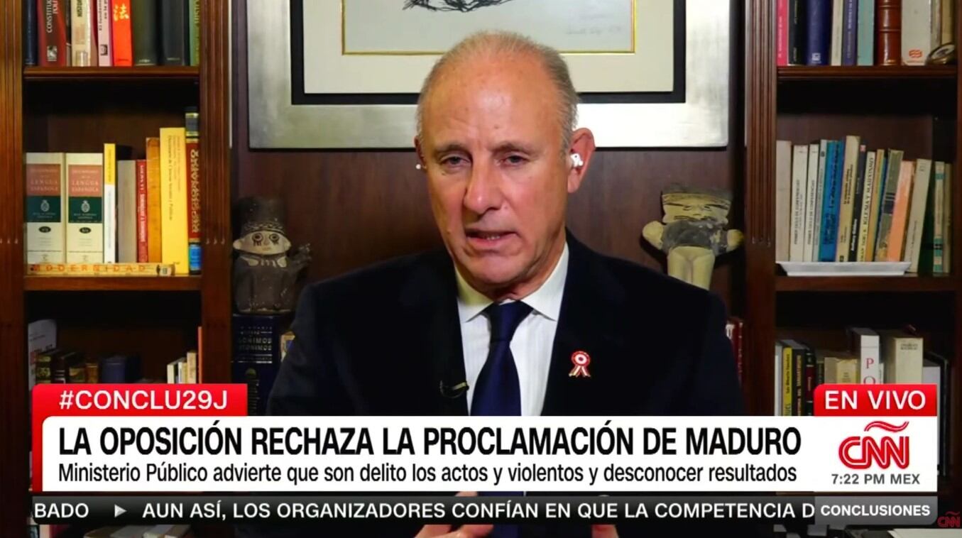 Javier González-Olaechea sobre el fin de las relaciones diplomáticas con Venezuela. Captura: CNN en español)