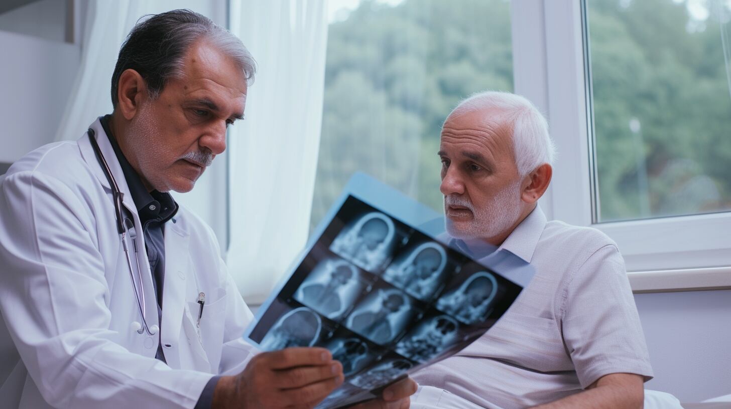 Una médica y su paciente hombre en un consultorio - (Imagen Ilustrativa Infobae)