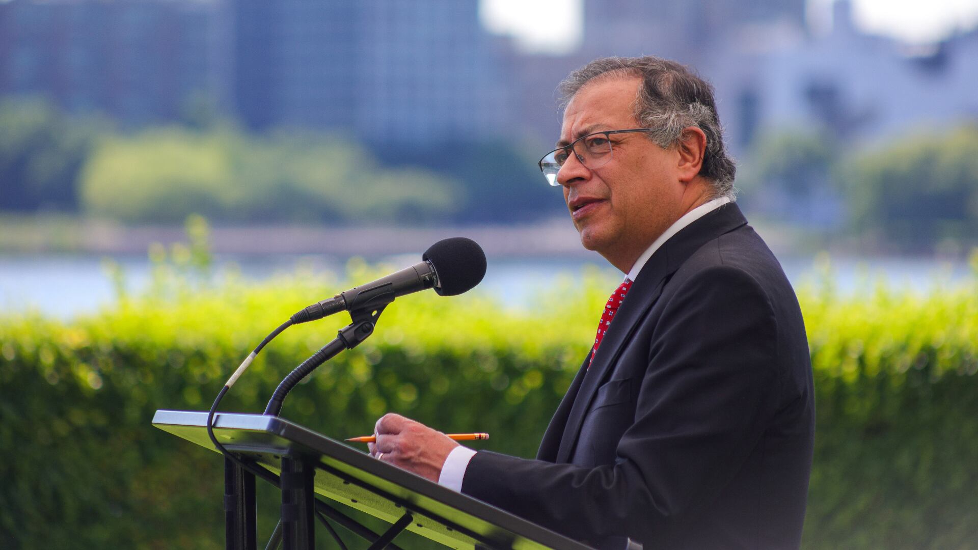 Durante su intervención en Nueva York, el presidente Gustavo Petro afirmó que la implementación del Acuerdo de Paz de 2016 no exige una reforma a la Constitución de 1991, aunque destacó la urgencia de consolidar un acuerdo nacional - crédito Joel González / Presidencia