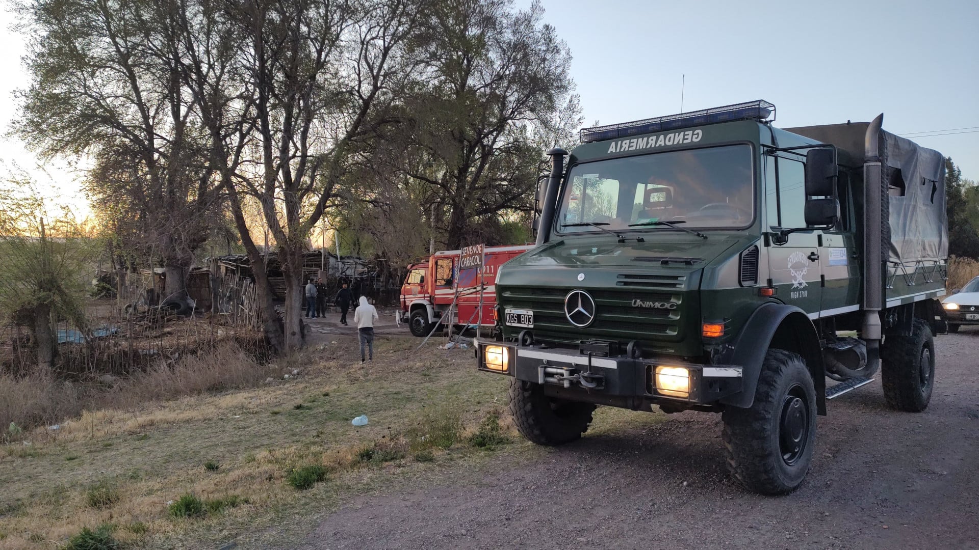 Incendio Mendoza Gendarmería