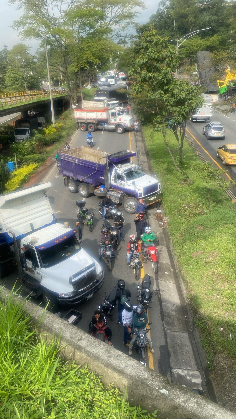 Bloqueos en Medellín