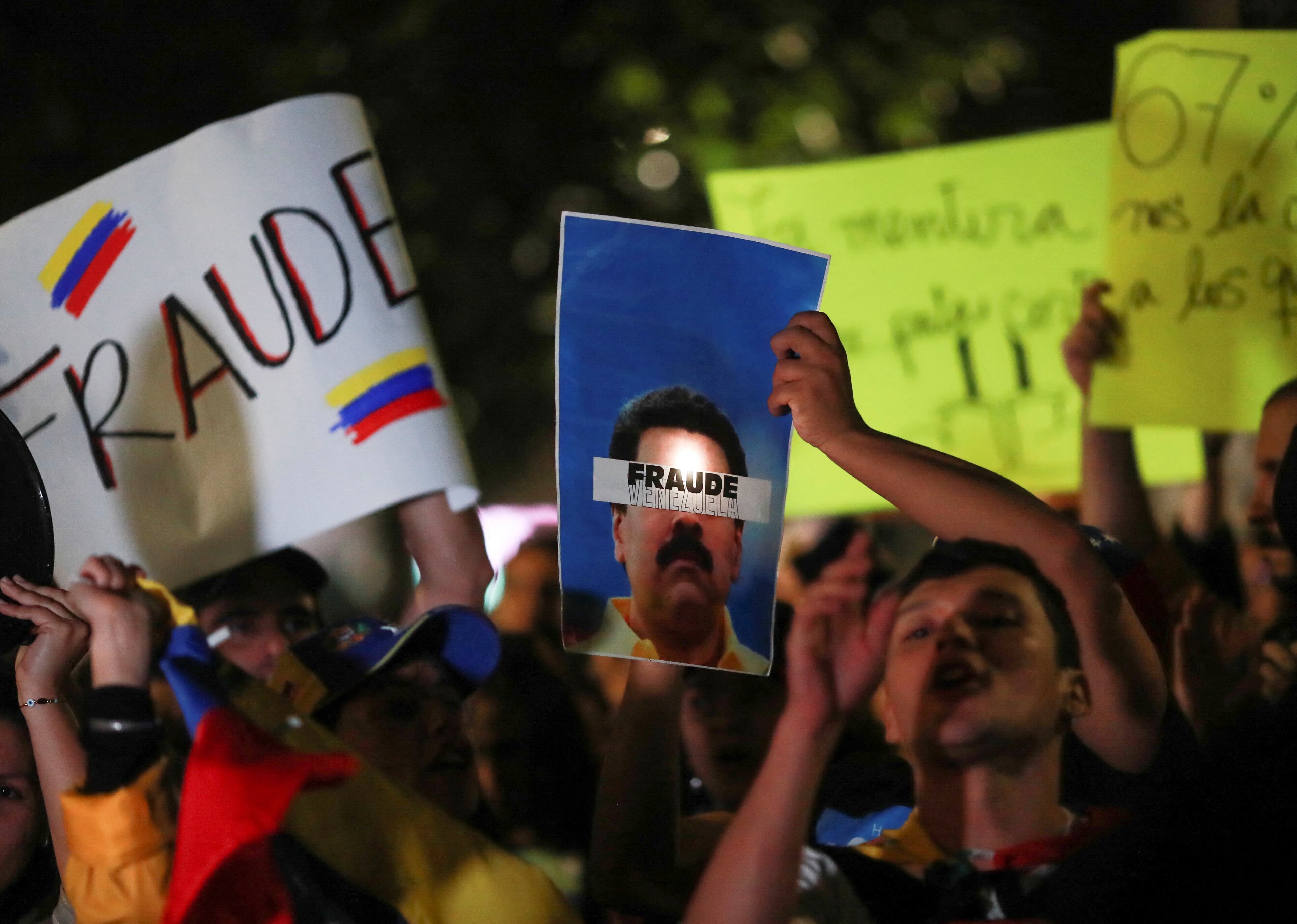 Siguen las protestas en Venezuela en rechazo a al fraude electoral de Nicolás Maduro (REUTERS/Henry Romero)